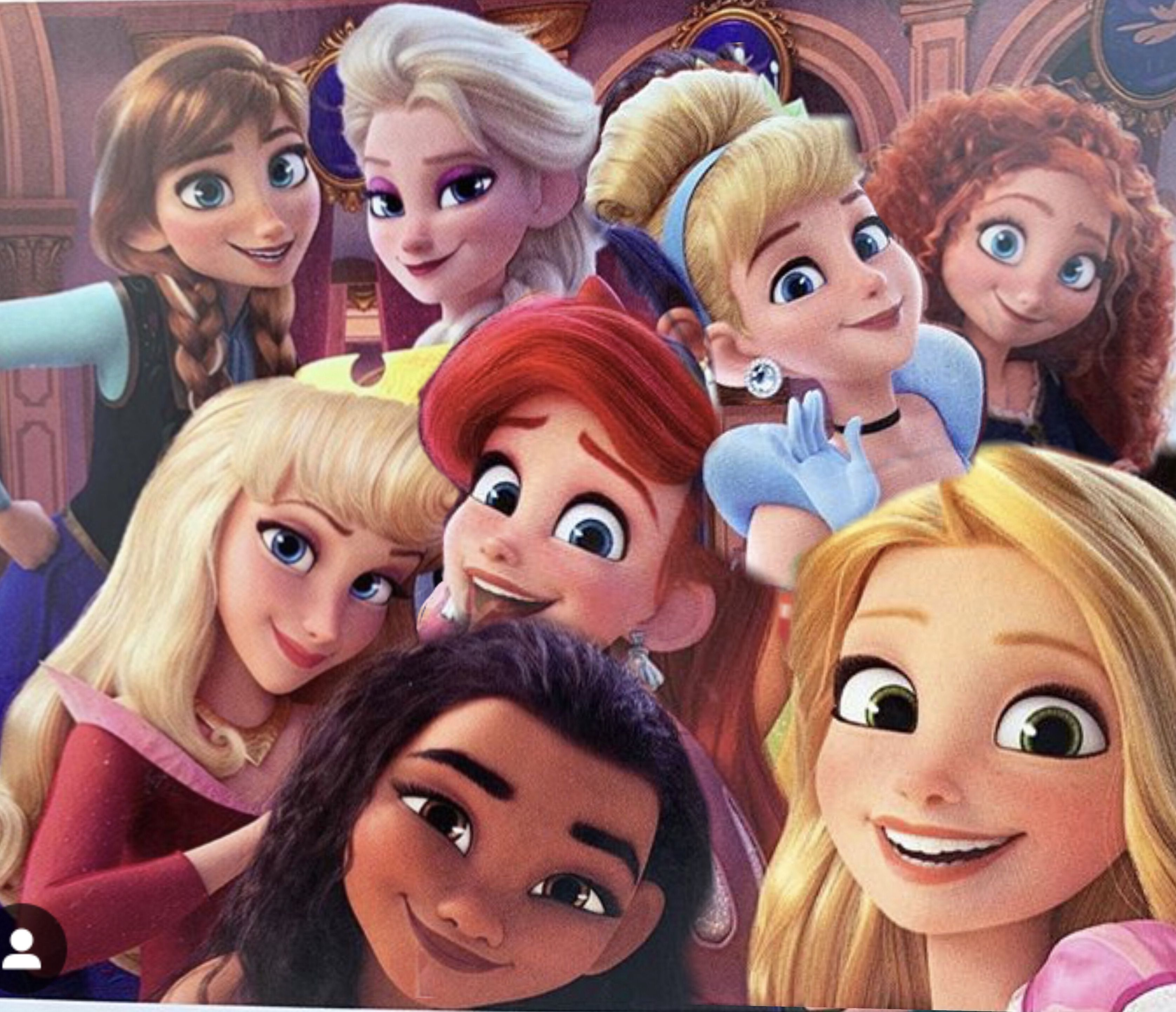 3350x2884 Disney Princess Glow Up Wallpaper