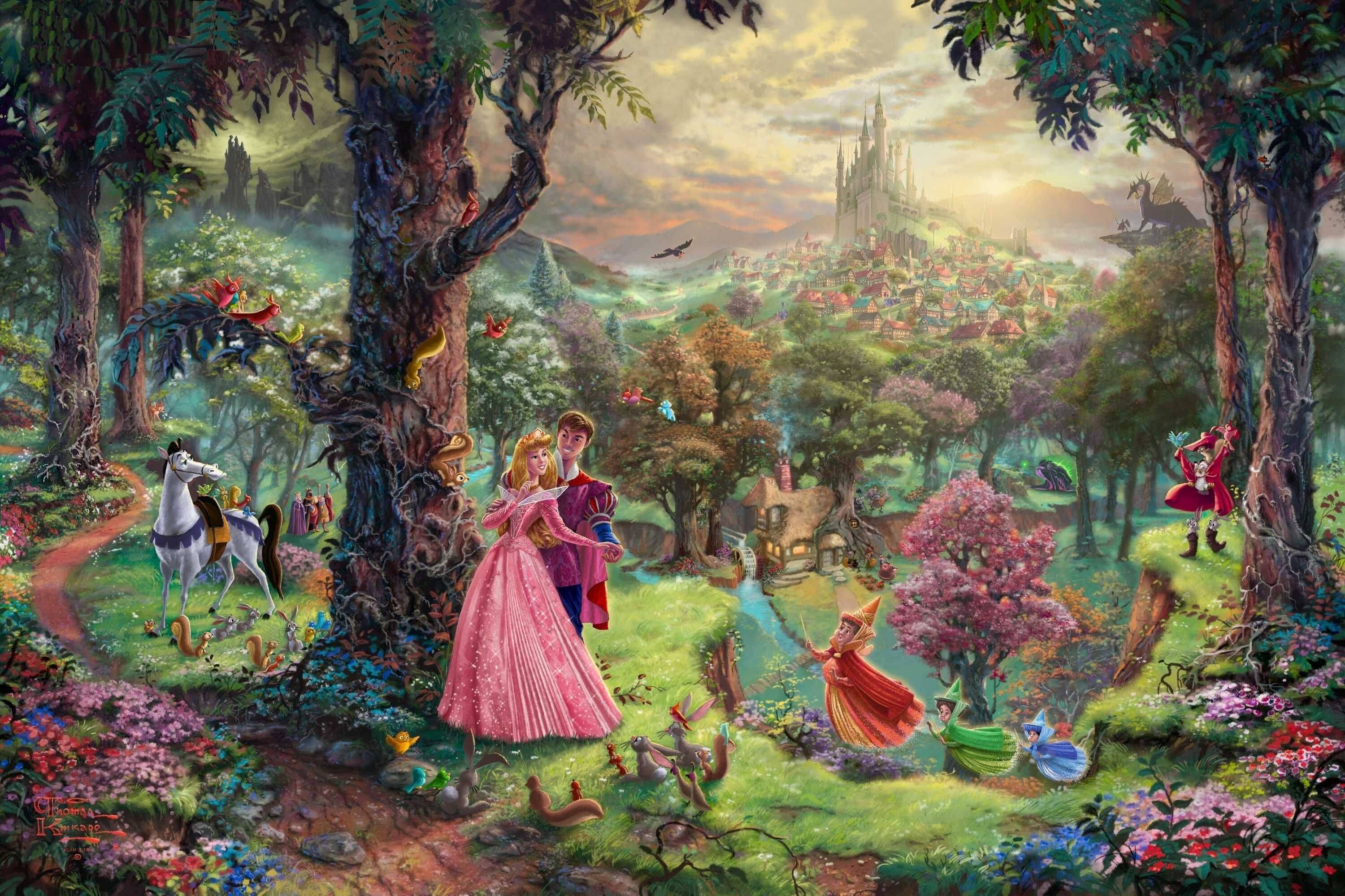 3000x1999 Download A modern take on the classic Disney Princess, Sleeping Beauty Wallpaper
