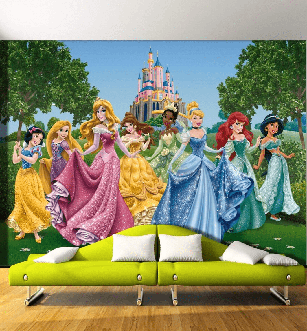 1061x1142 Girls bedroom Wall Mural decor wallpaper 141x100 inch Disney Characters Princess