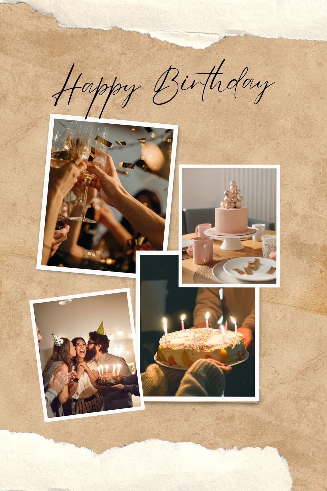 1067x1600 Free, fun and customizable birthday photo collage templates