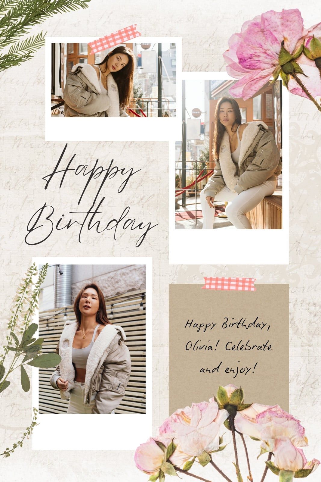 1067x1600 Free, fun and customizable birthday photo collage templates