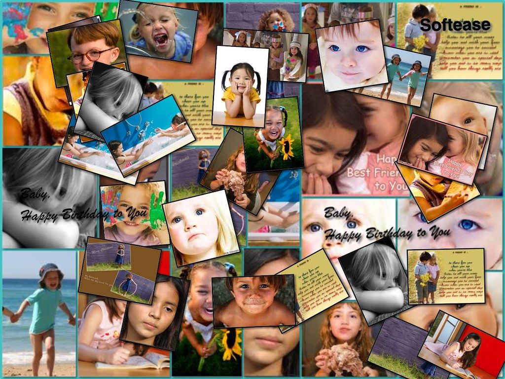1024x768 Happy Birthday3 Collage Maker. My Lovely Baby, Happy Birthd