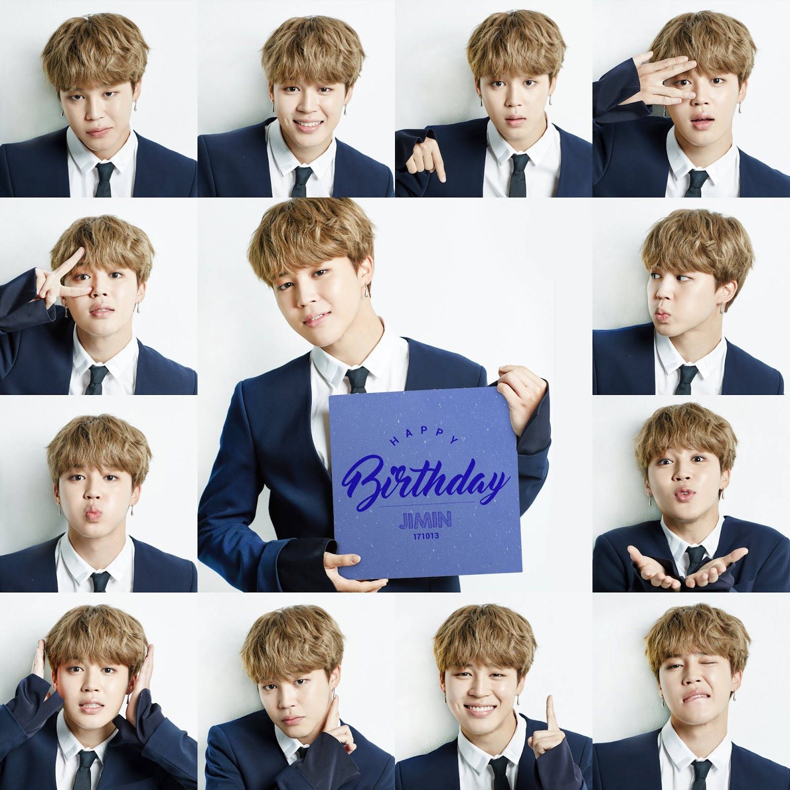 1600x1600 Download Collage Of Jimin From BTS Wallpaper