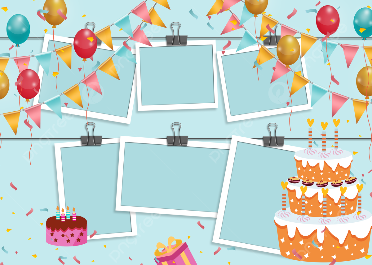 1200x857 Birthday Cake Celebrates Polaroid Photo Frame Blue Background, Wallpaper, Birthday, Cake Background Image And Wallpaper for Free Download