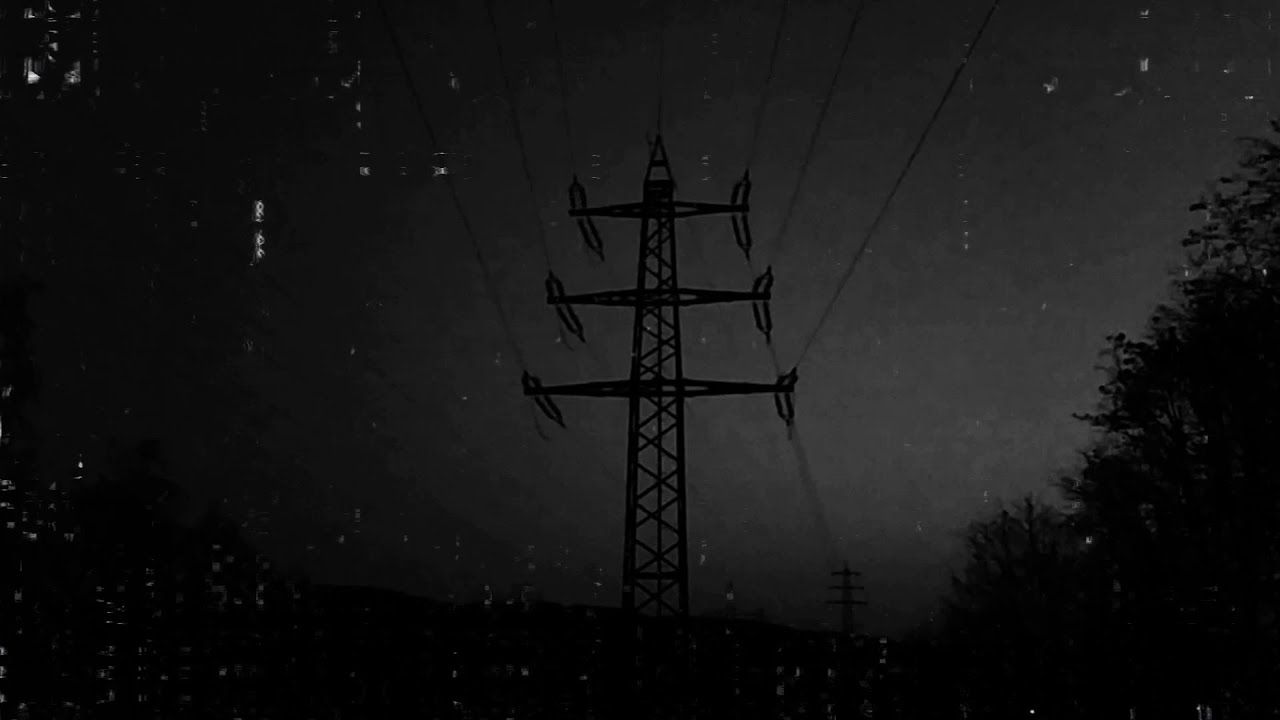 1280x720 Scary Night Electricity Pylons Horror Footage