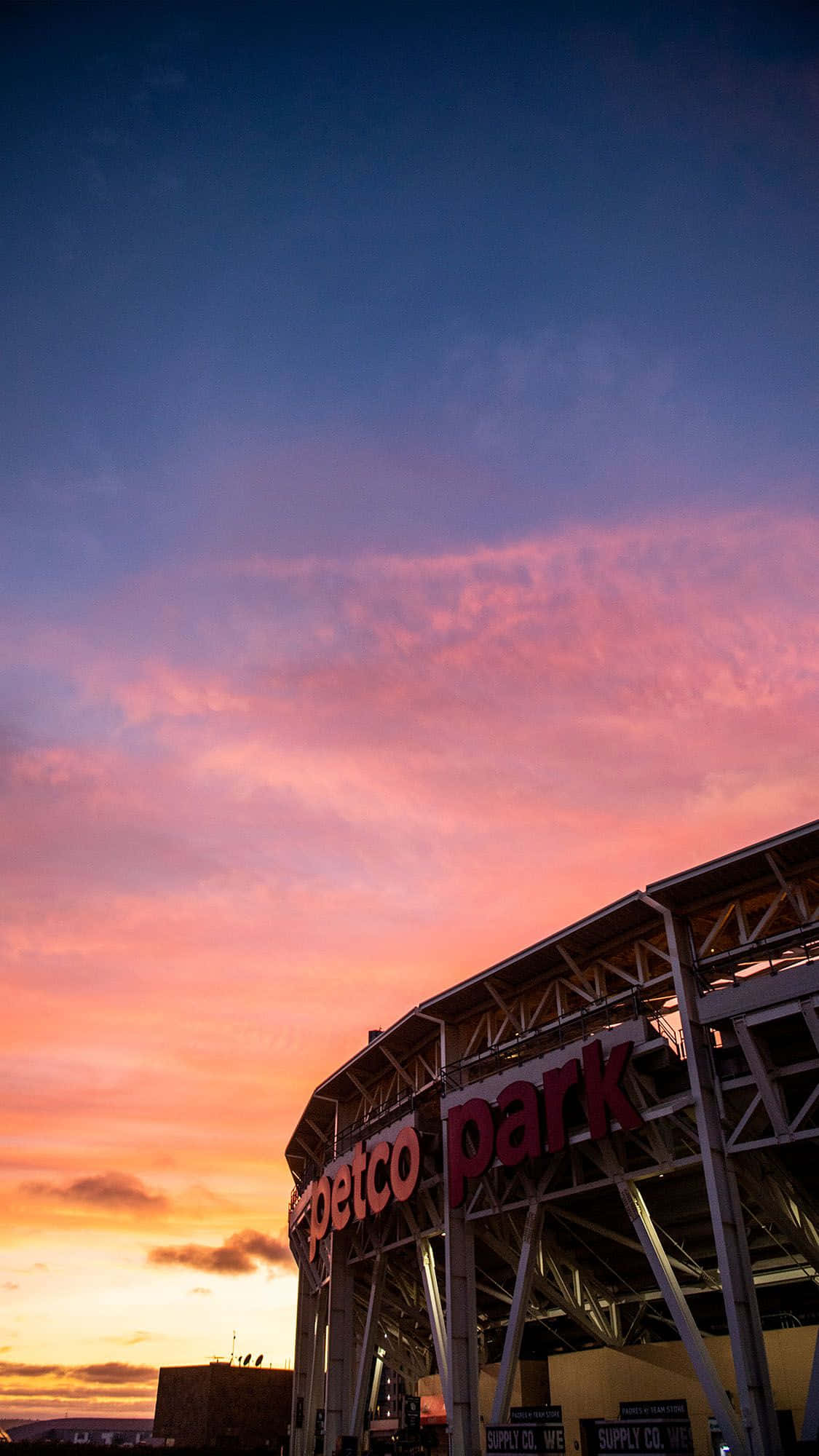 1125x2000 Download Petco Park With Sunset In San Diego iPhone Wallpaper