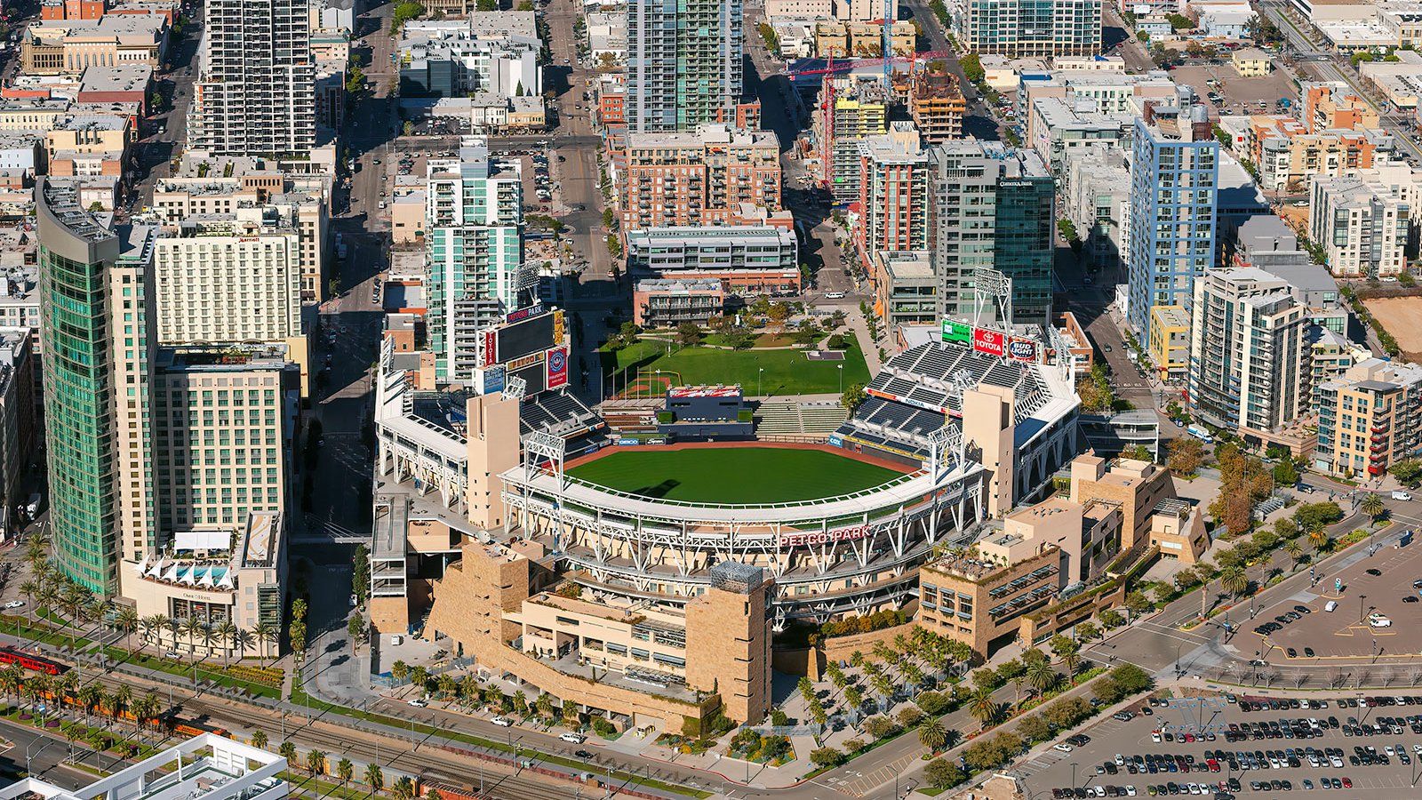 1600x900 Petco Park: Home of the San Diego Padres Baseball Team. West Coast Aerial Photography, Inc