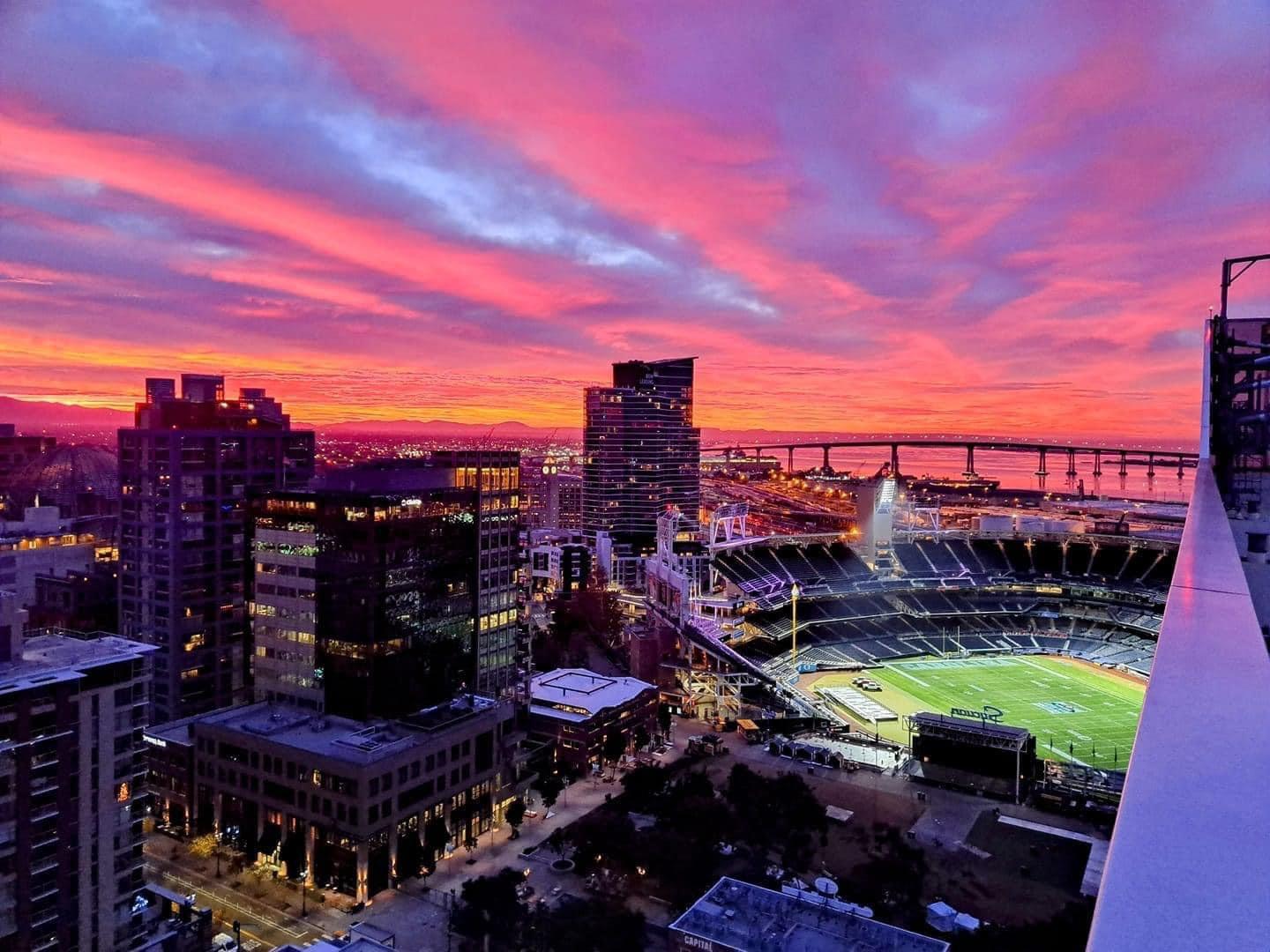 1440x1080 Petco Park, San Diego Sunset
