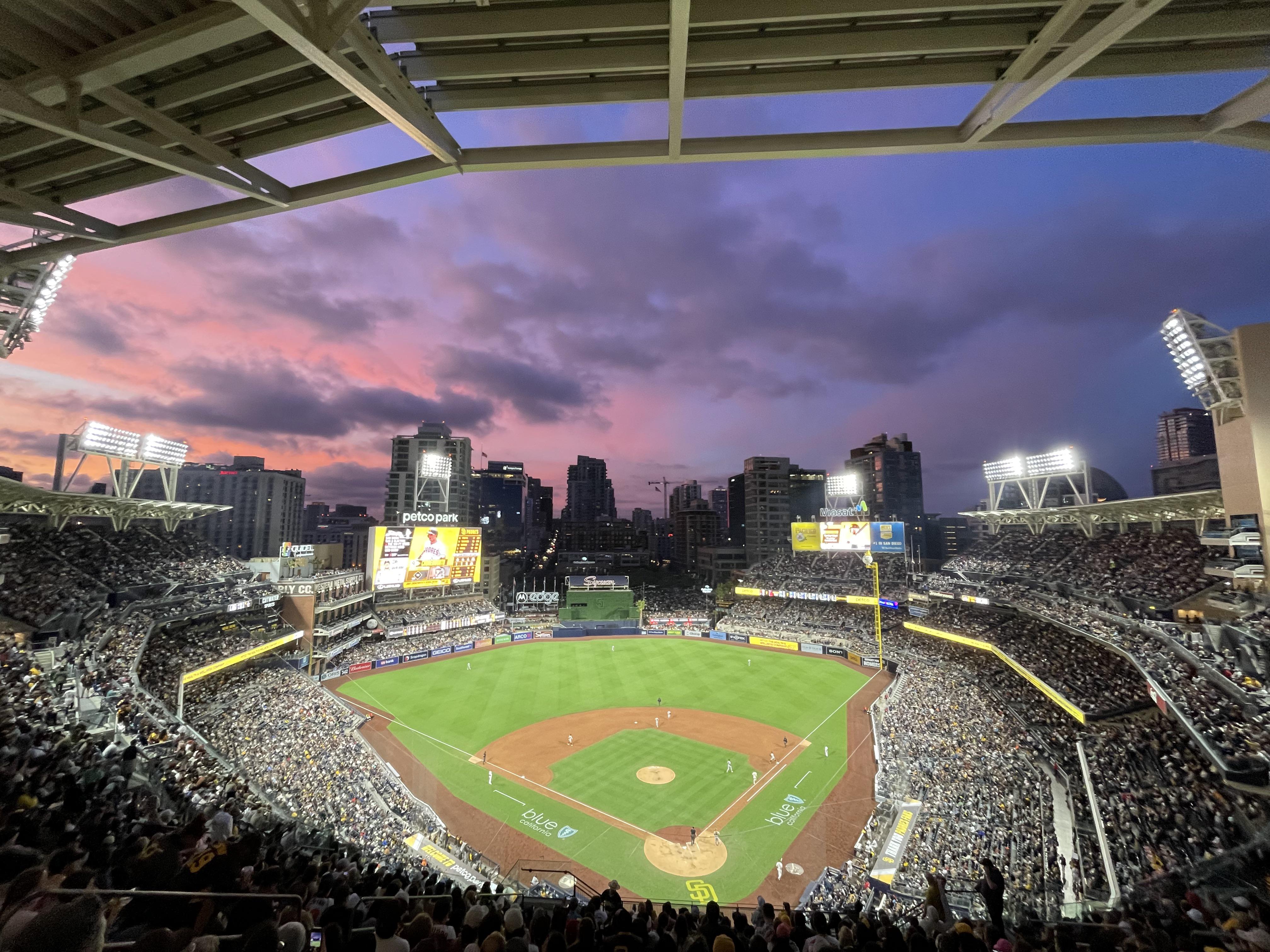 4032x3024 Nice sunset at the padres game right now