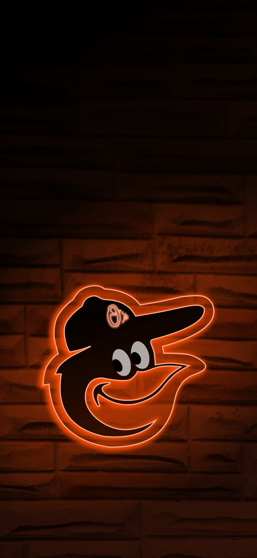 860x1864 I'm making neon phone background for each team, this is for you O's fans!