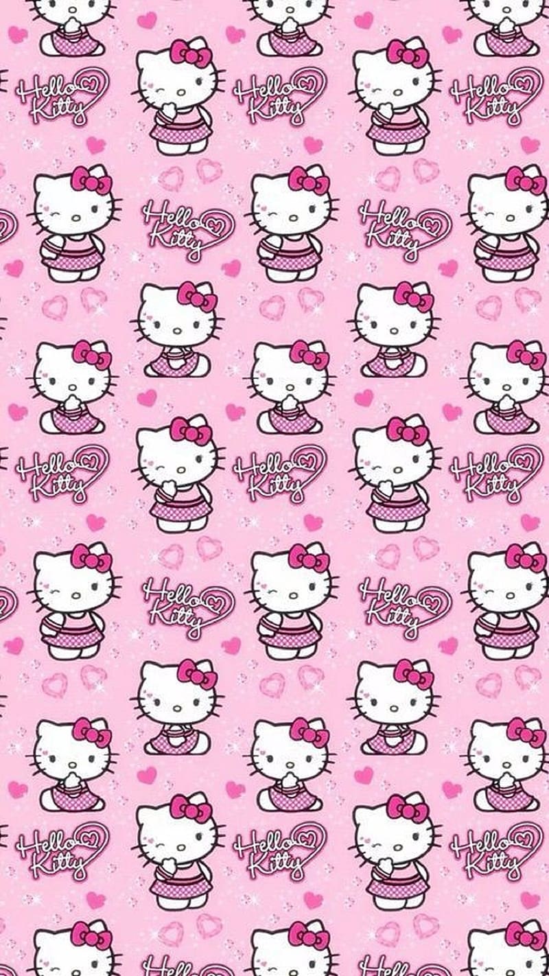 800x1422 Cute Hello Kitty Collage, cute hello kitty, collage, kitty white, cartoon, HD phone wallpaper