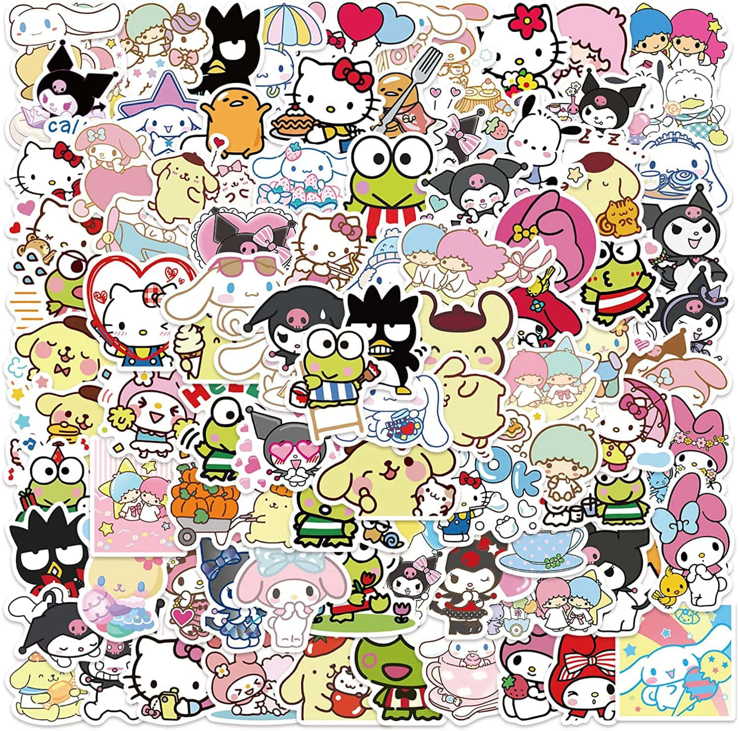 1500x1485 Download Sanrio Characters Collage Wallpaper