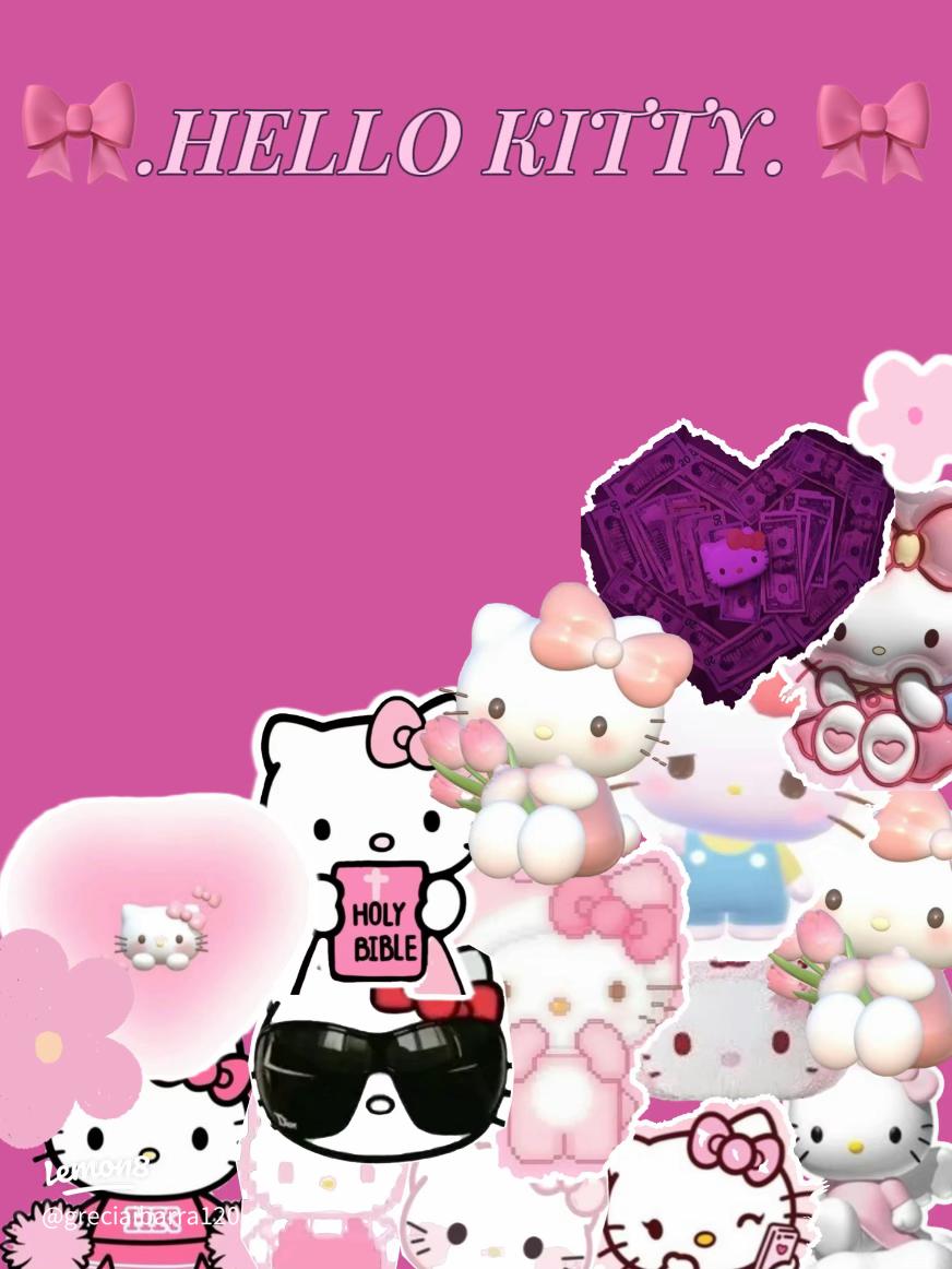 872x1162 Aesthetic Hello Kitty Wallpaper: Money, Bible, Cheerleader!