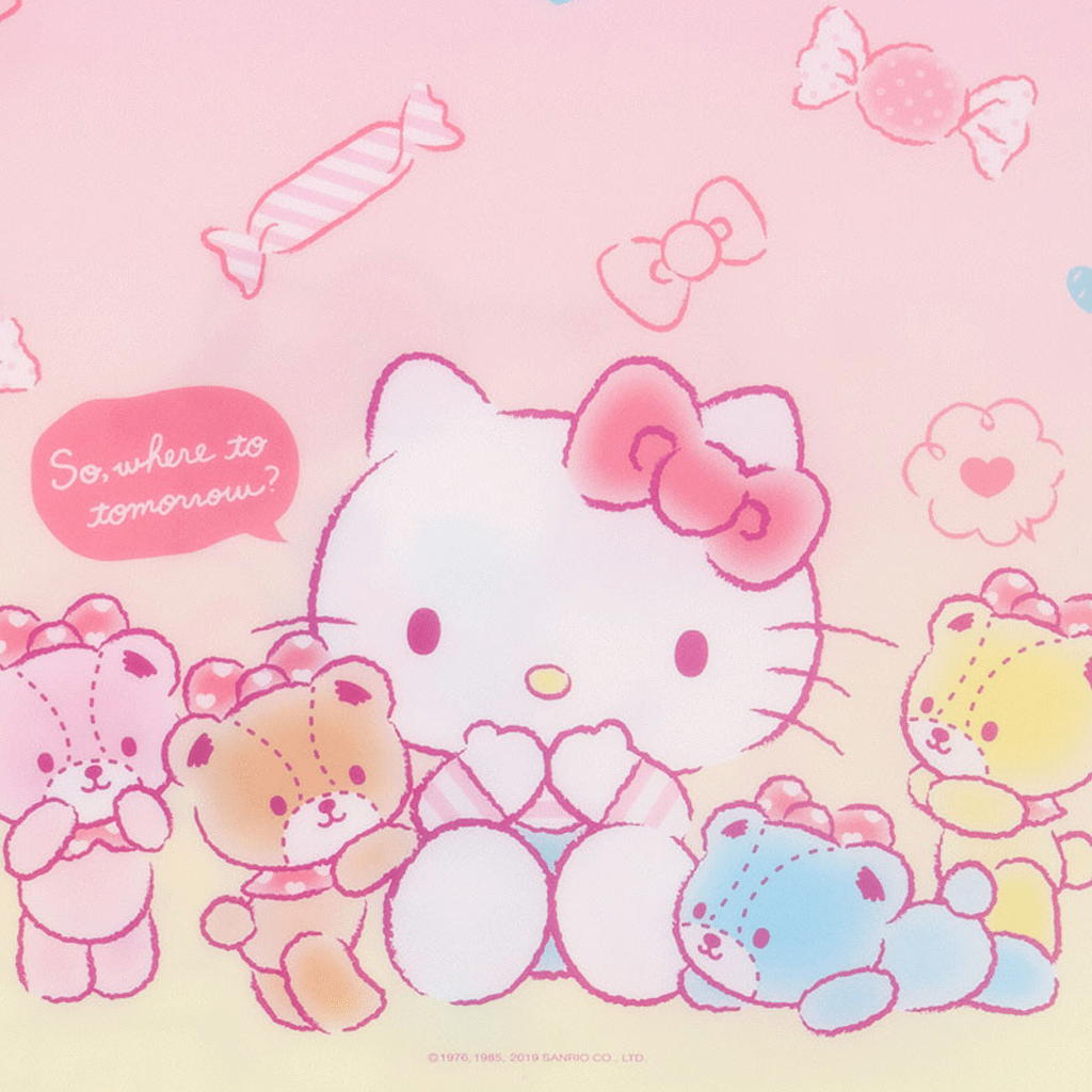 1024x1024 Sanrio Hello Kitty Sequins A4 Spread Clear File