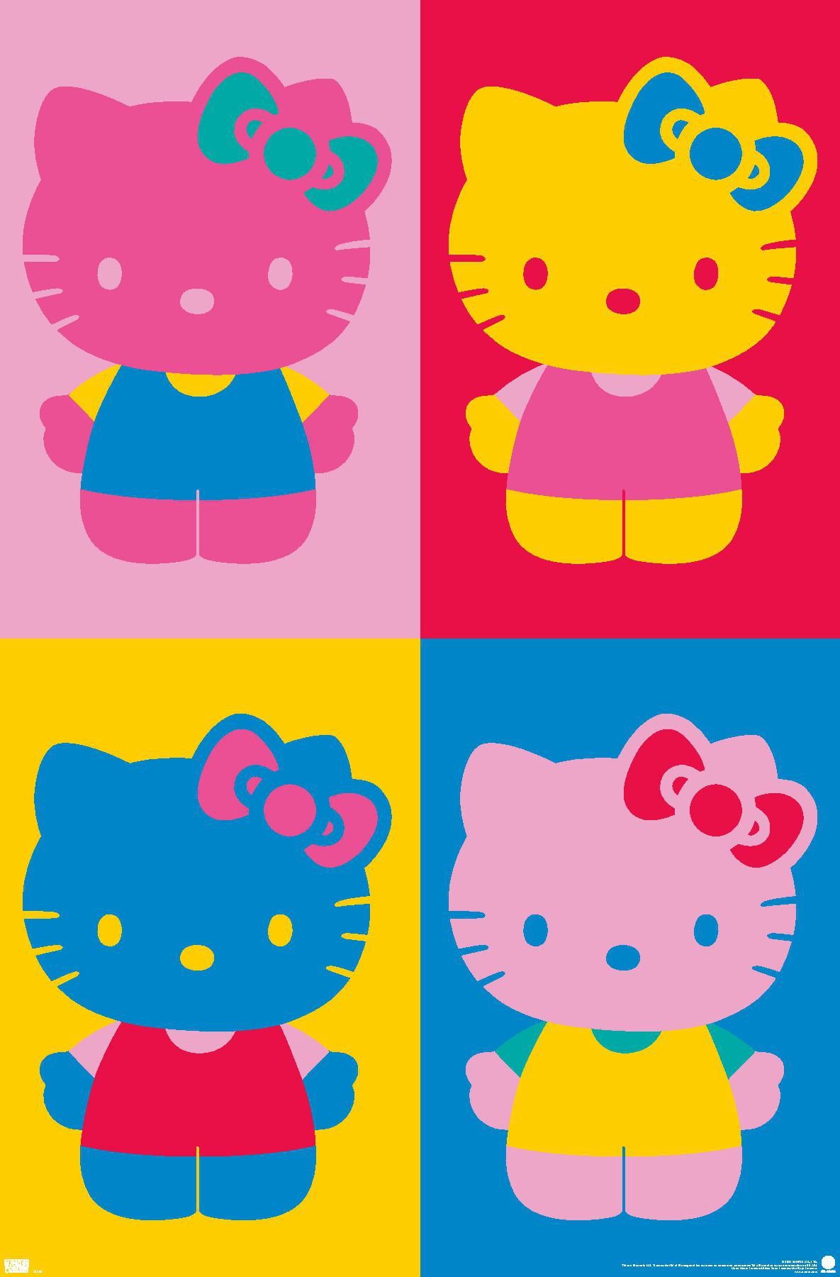1185x1800 Hello Kitty: 19 Collage Wall Poster, 22.375 x 34 Framed