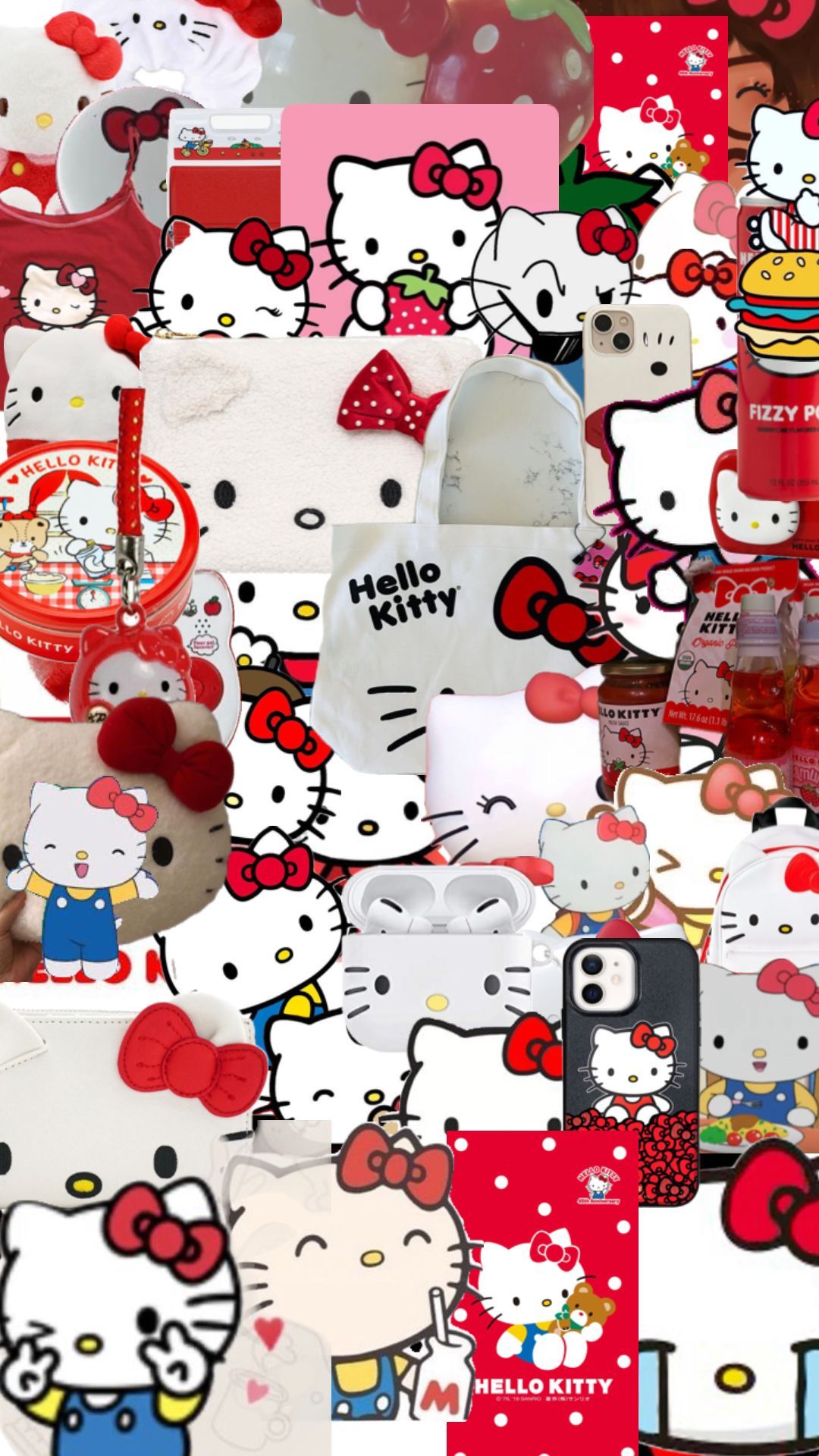 1080x1920 Red Sanrio Wallpaper