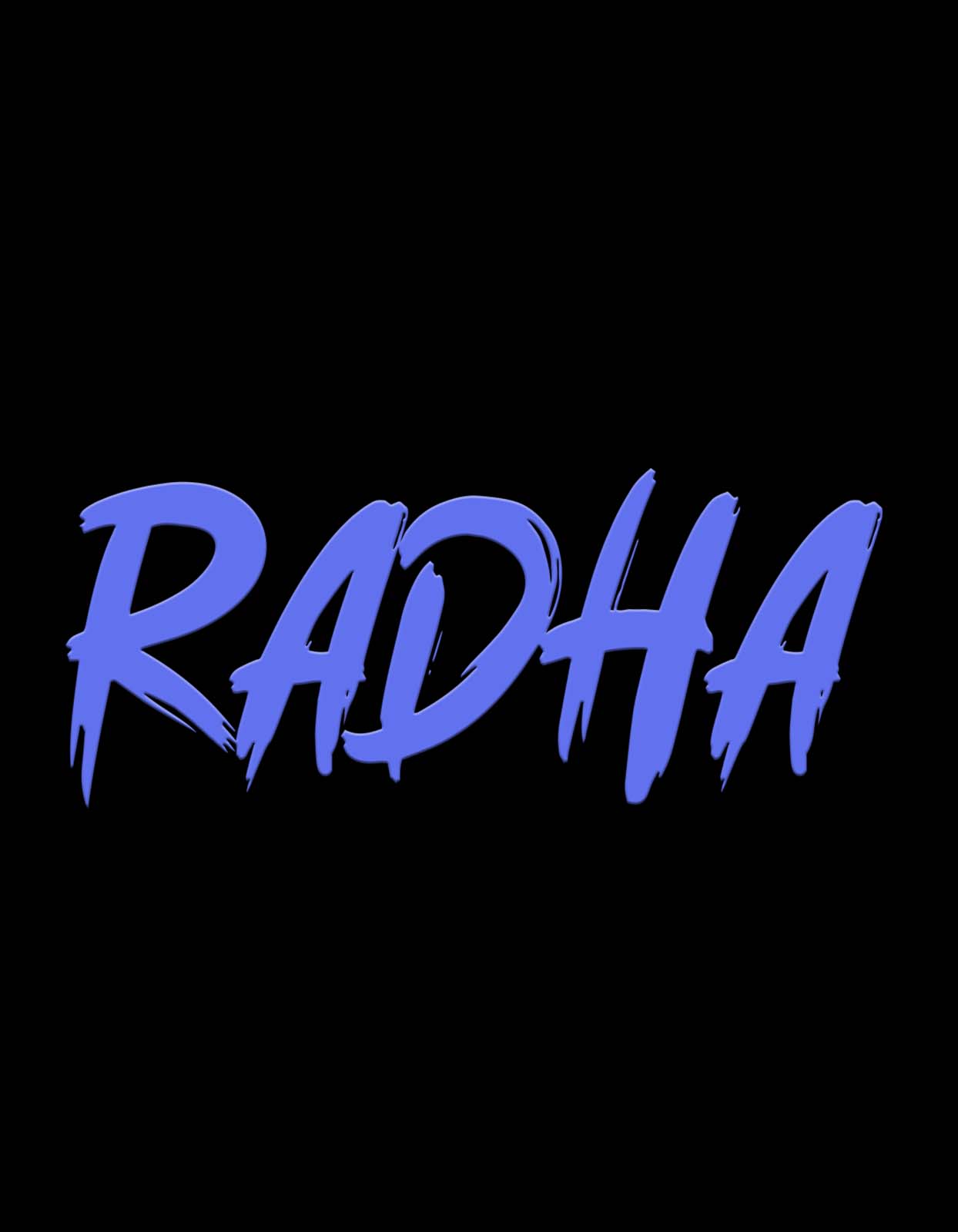 1244x1600 Radha Name T Shirt