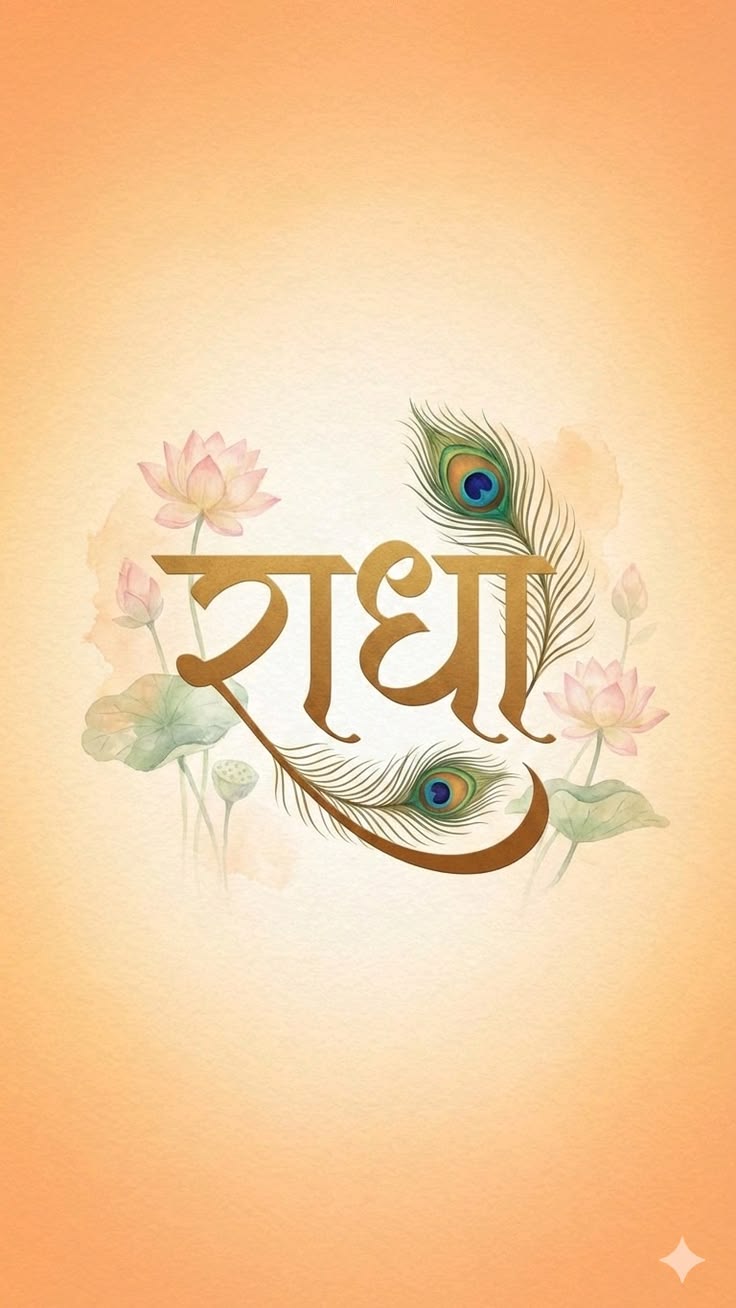 736x1308 Name image. Indian name wallpaper aesthetic, Kanha name, Radha krishna name art