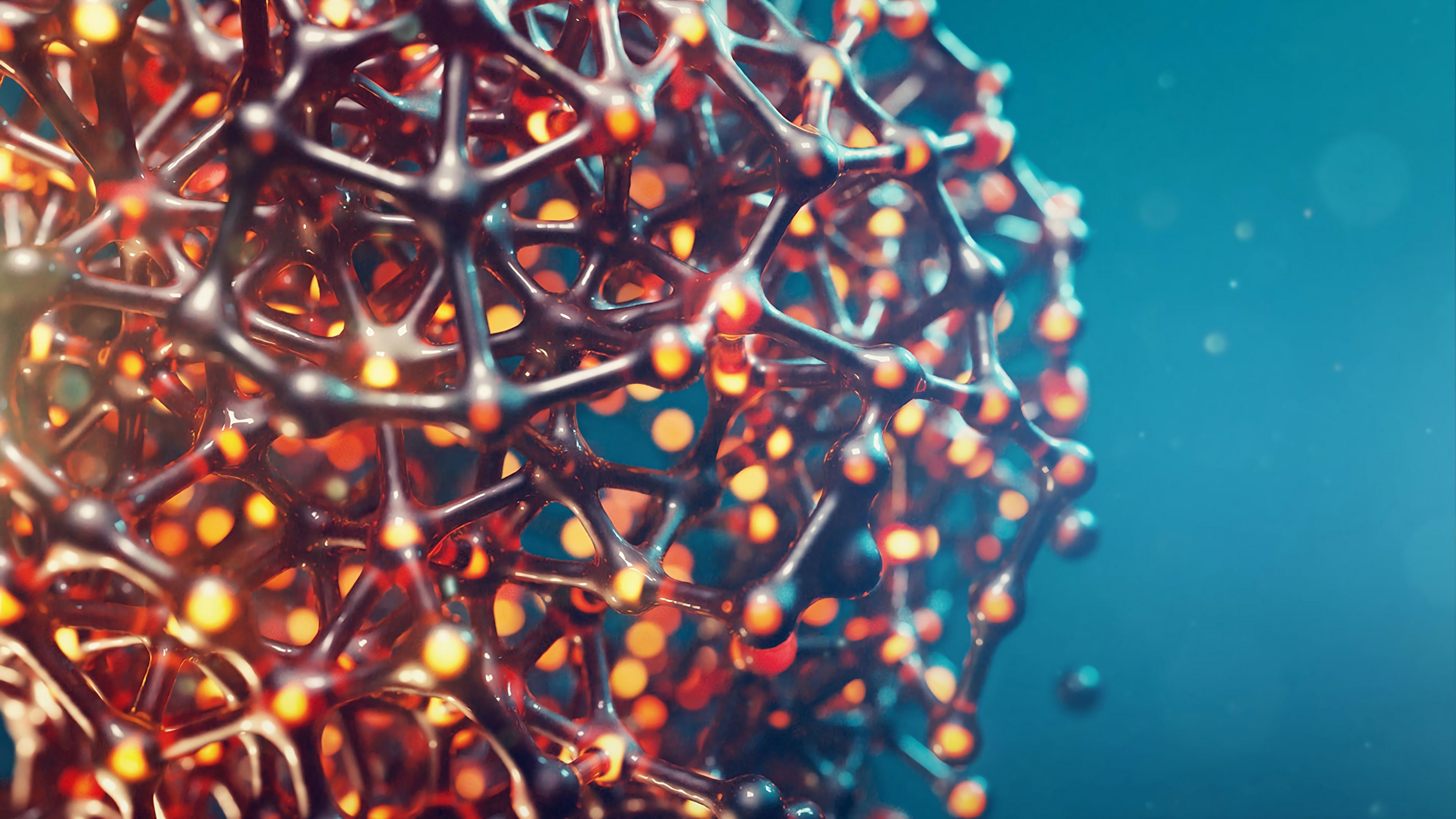 3840x2160 Download wallpaper 3840x2160 atom, molecule, chemistry, compound 4k uhd 16:9 HD background
