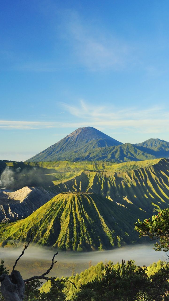 720x1280 Volcano, mountains, Mount Bromo, sky, nature, 720x1280 wallpaper