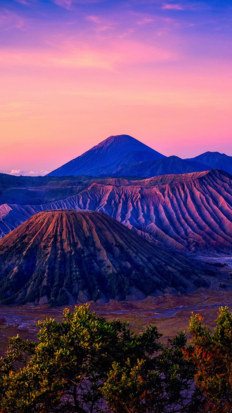 800x1422 Mount Bromo Volcano, mountain, nature, HD phone wallpaper
