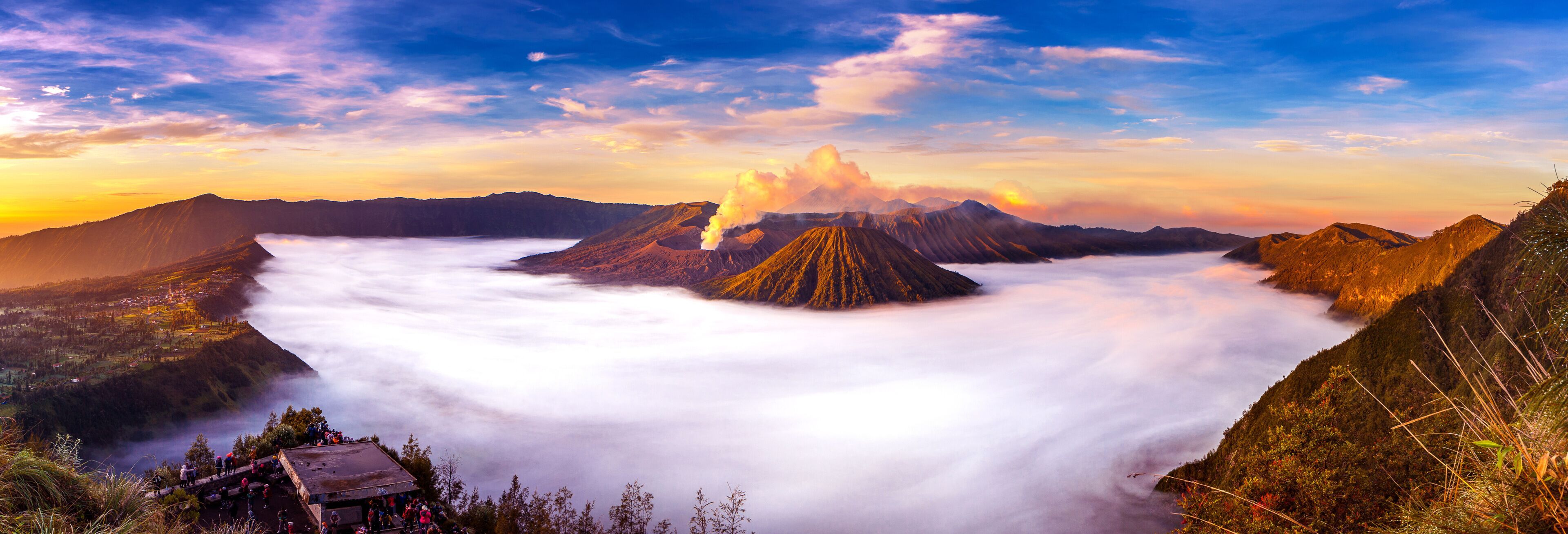 3840x1308 Mount Bromo Tours