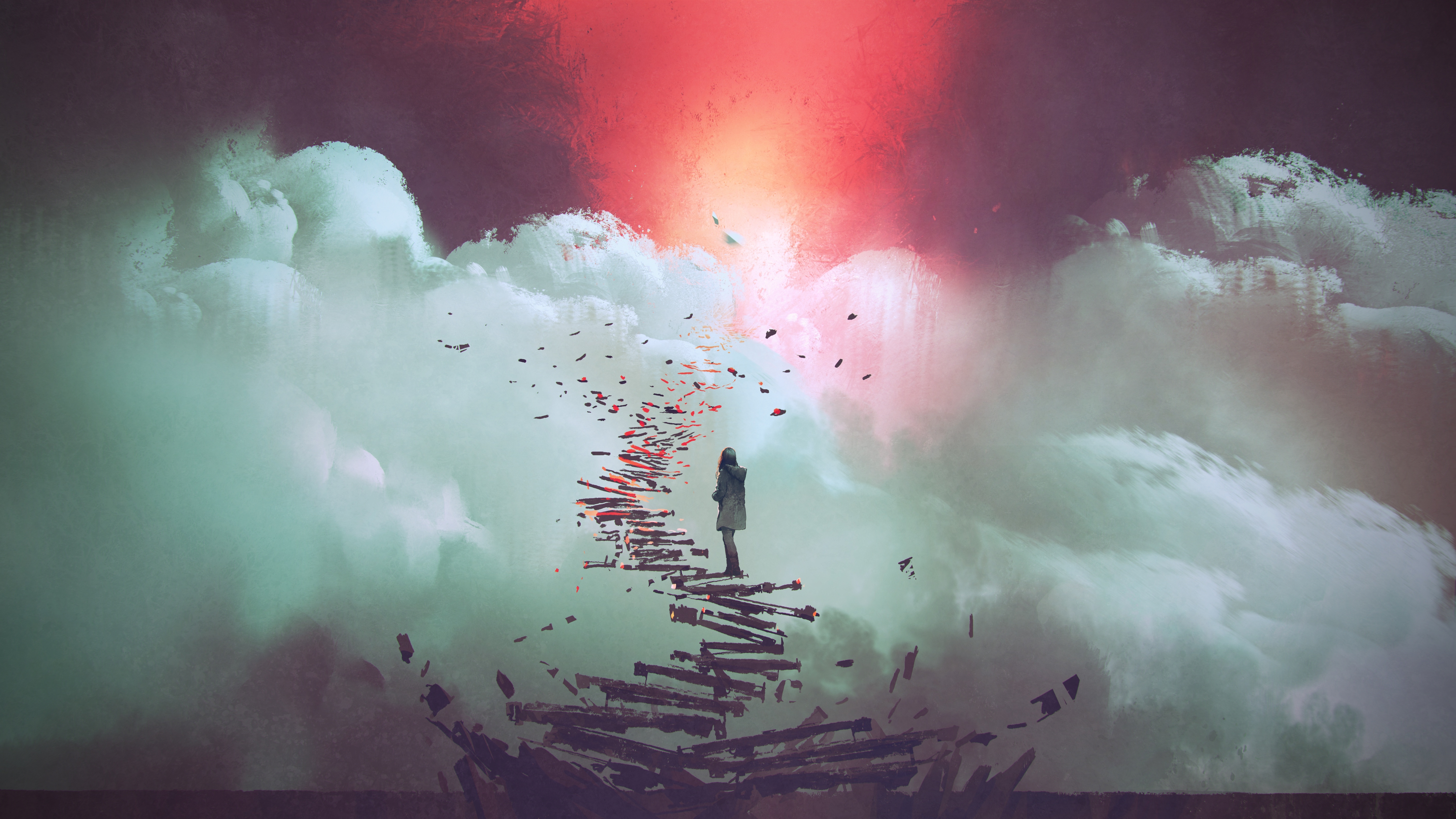 5655x3181 Broken Path Wallpaper, HD Artist 4K Wallpaper, Image and Background