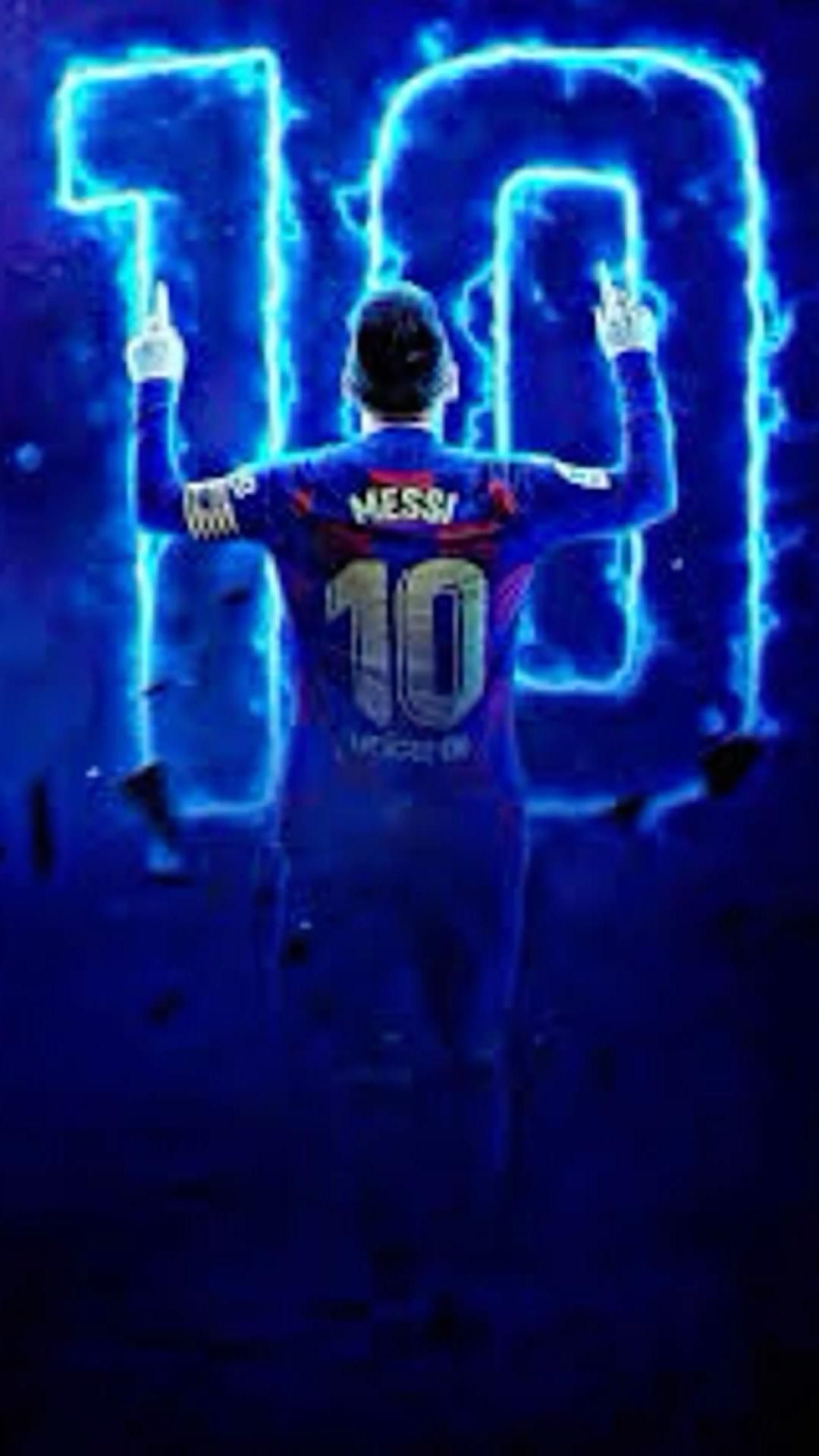 1080x1920 Messi Blue Wallpaper