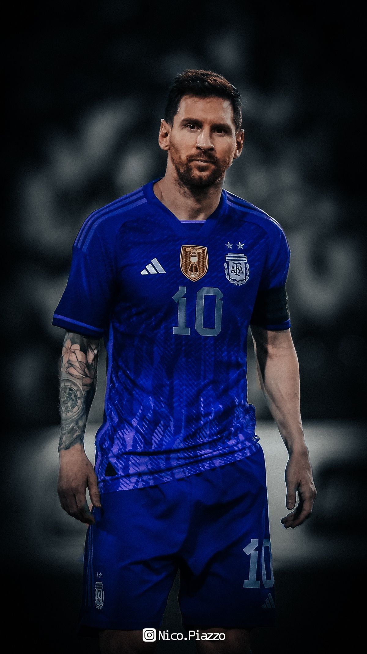 1200x2133 Messi Blue Wallpaper