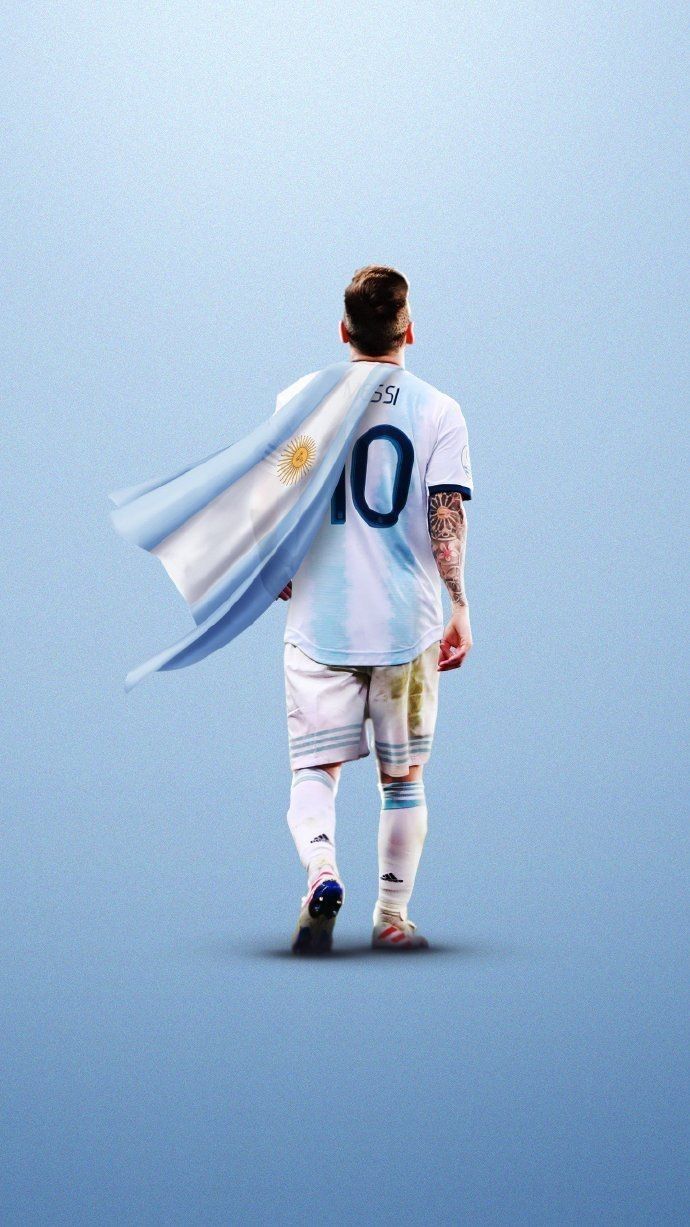 690x1227 Messi white background. Messi blue and white, Messi blue wallpaper, Brazil vs argentina