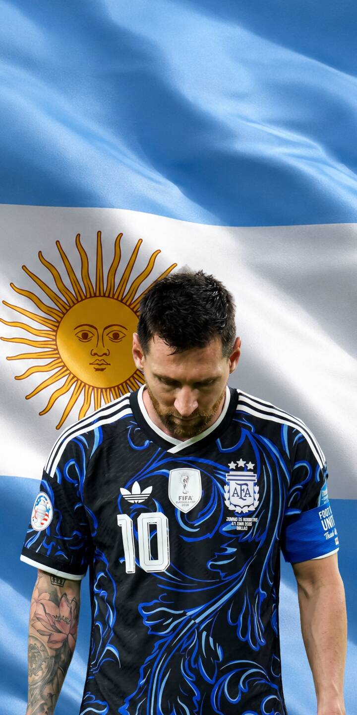 720x1440 Pensive Messi Argentina Mobile Wallpaper