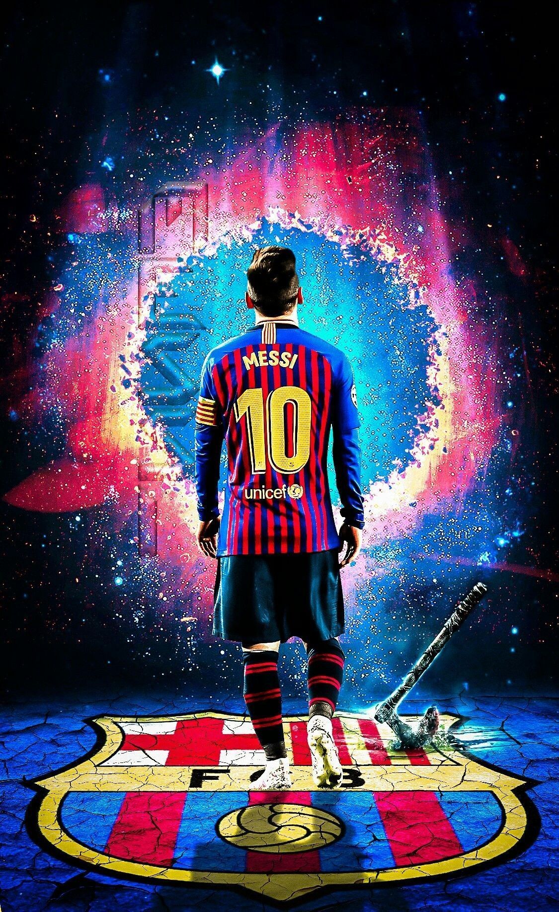 1125x1836 Messi Barça Wallpaper