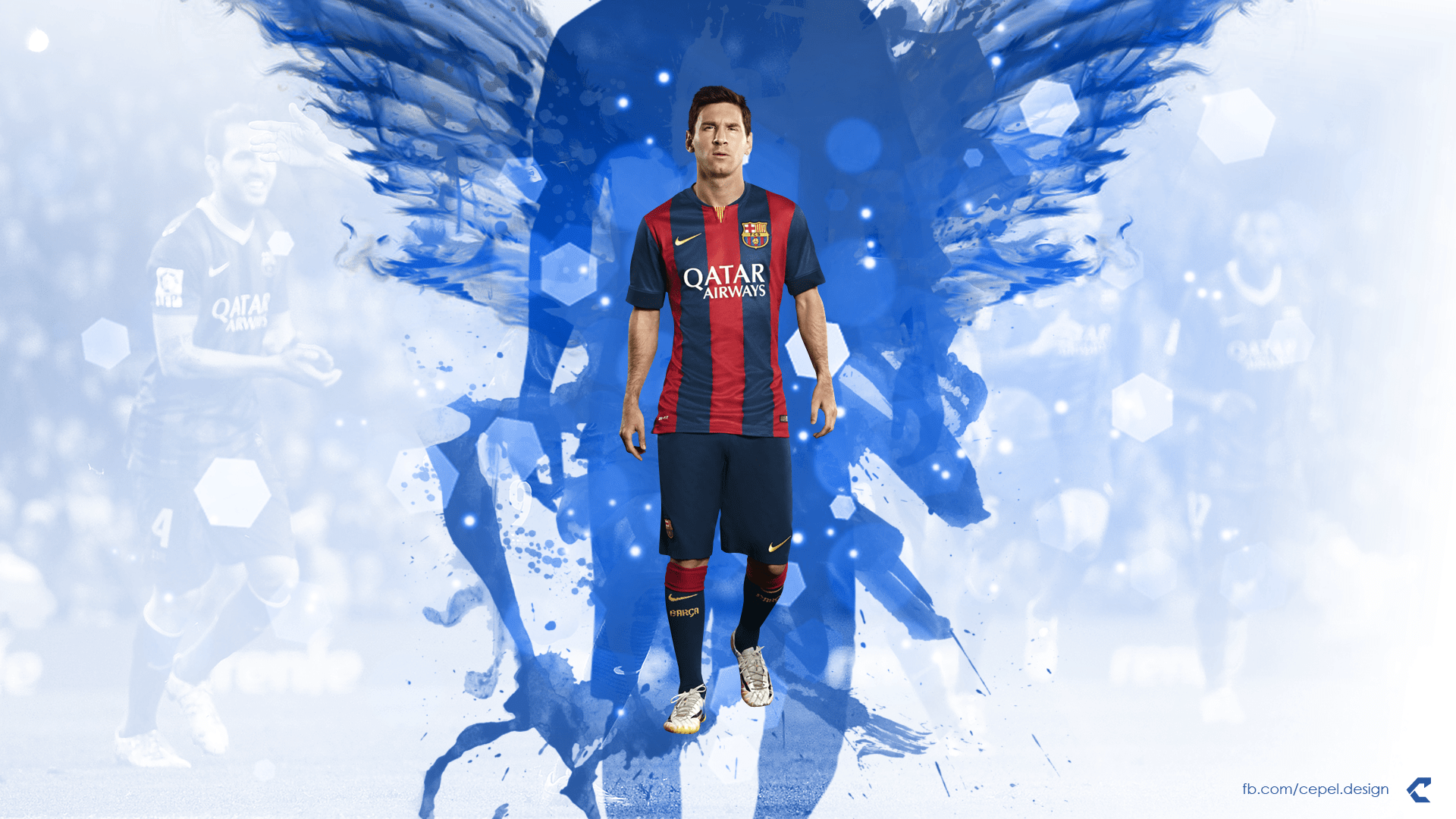 1920x1080 Lionel Messi Blue Wings HD Wallpaperx1080