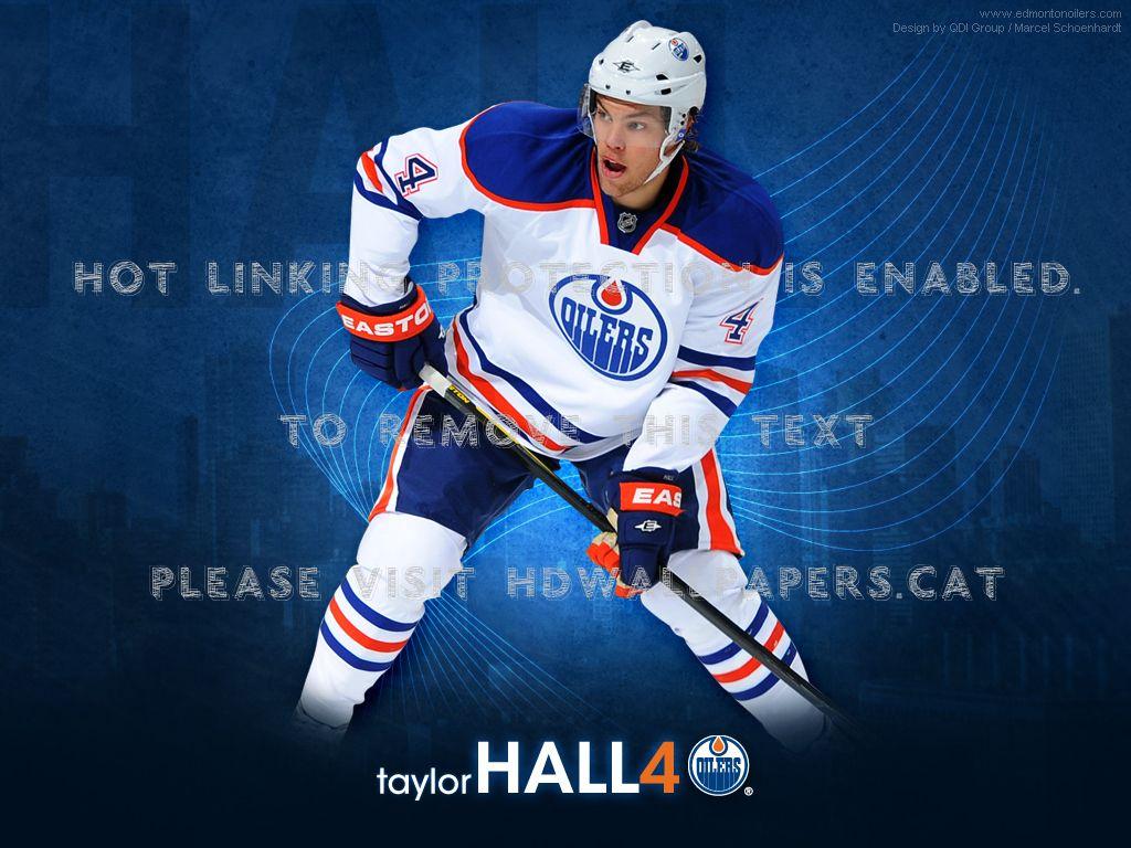 1024x768 edmonton oilers taylor hall wallpaper nhl