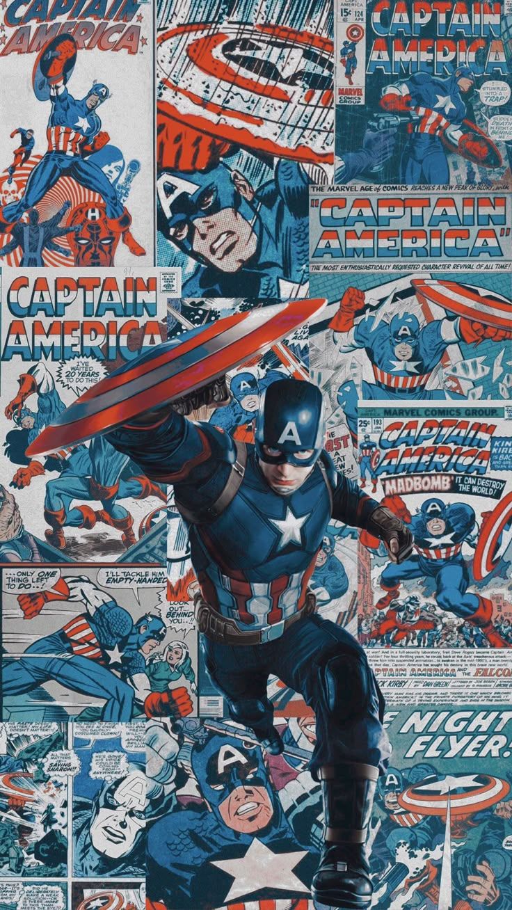 736x1308 Marvel wallpaper vintage. Marvel avengers comics wallpaper, Captain america wallpaper, Captain america art