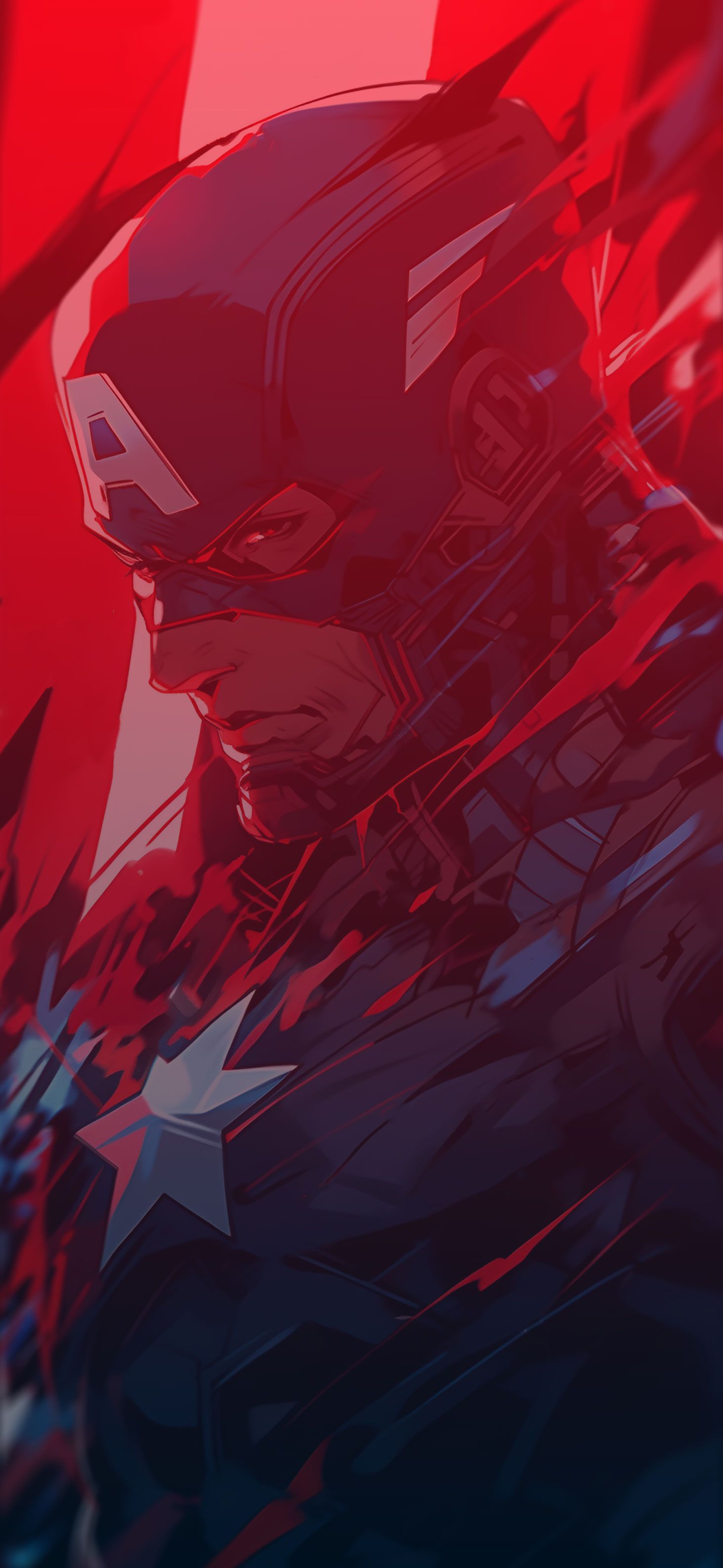 1463x3171 Vintage Captain America Dynamic Wallpaper