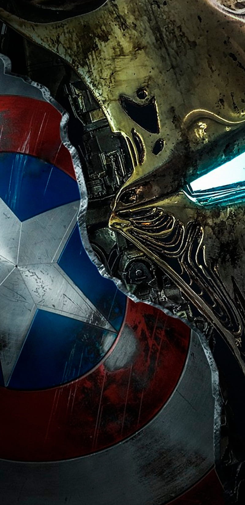 800x1644 Avengers Endgame, captain america, iron man, marvel, steve rogers, tony stark, HD phone wallpaper