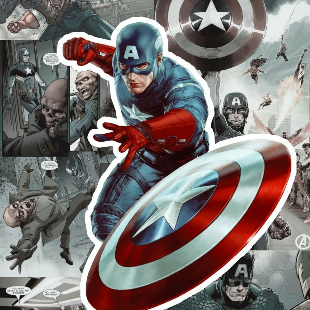 1000x1000 Aesthetic Captain America Pfp Captain America Pfp, Avatar, Dp, icon [ HQ ]