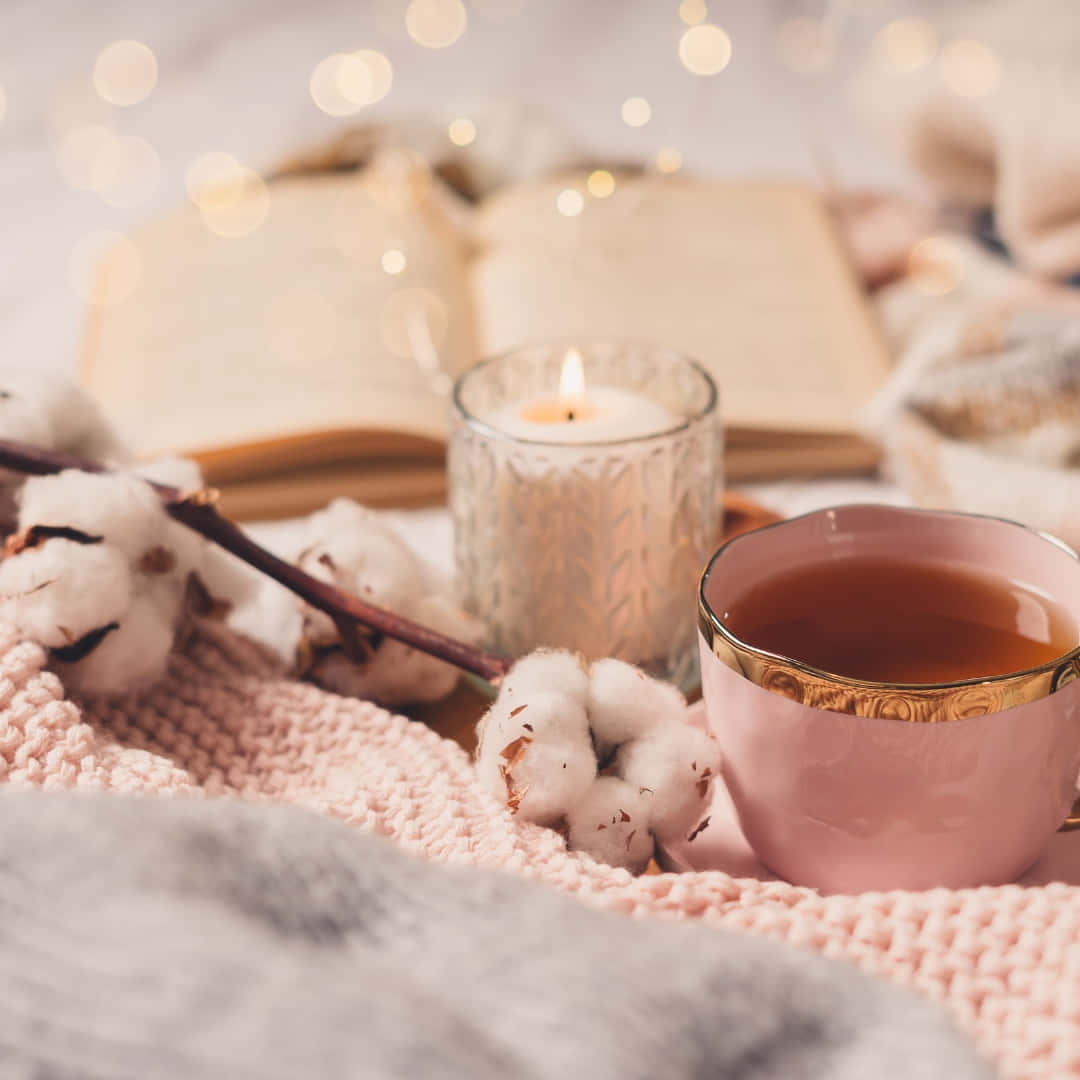 1080x1080 Cozy Winter Pink Wallpaper