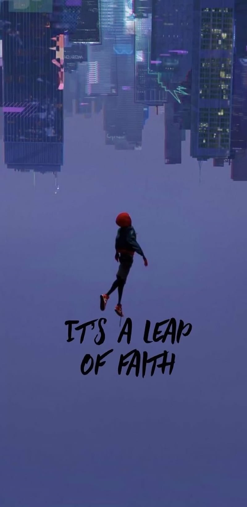 800x1644 A Leap Of Faith, Note Miles, Morales, Spider Man, HD Phone Wallpaper
