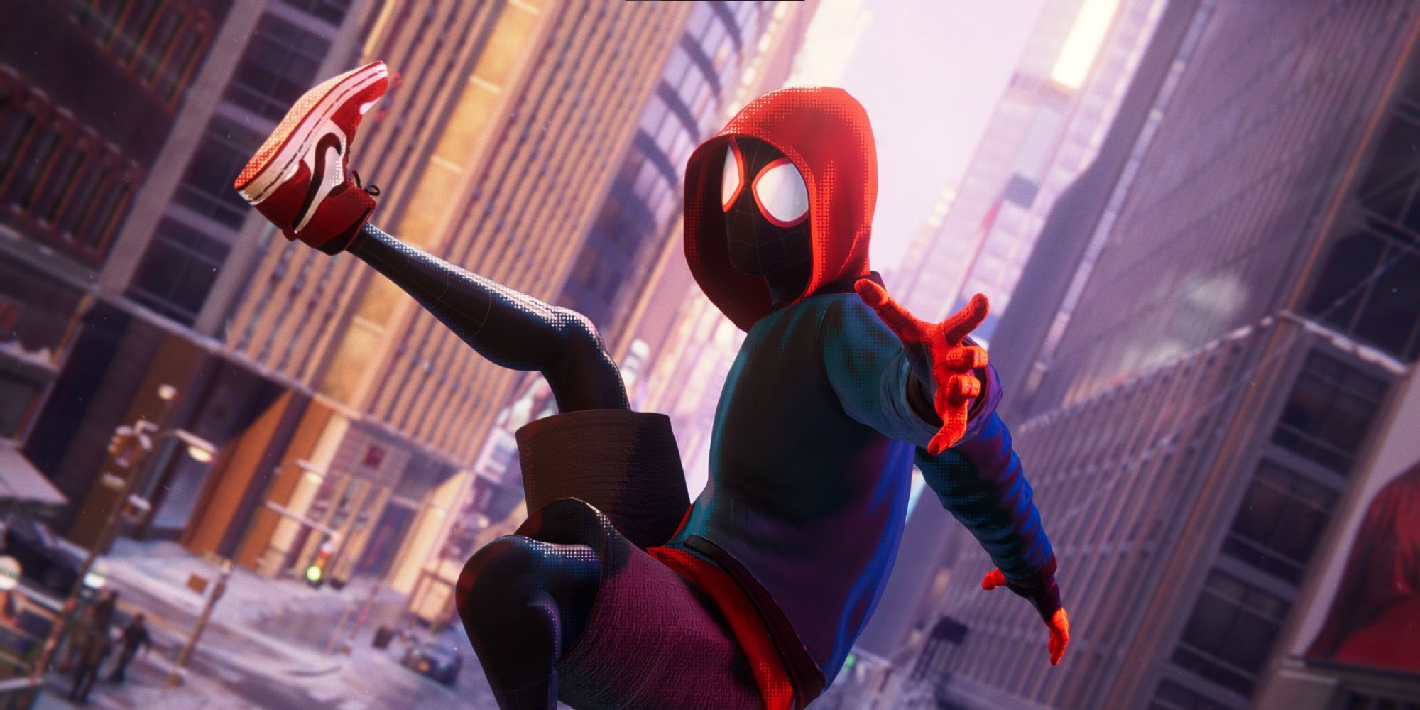 2000x1000 Spider Man: Miles Morales Mod Adds The Leap Of Faith Suit From Spider Verse
