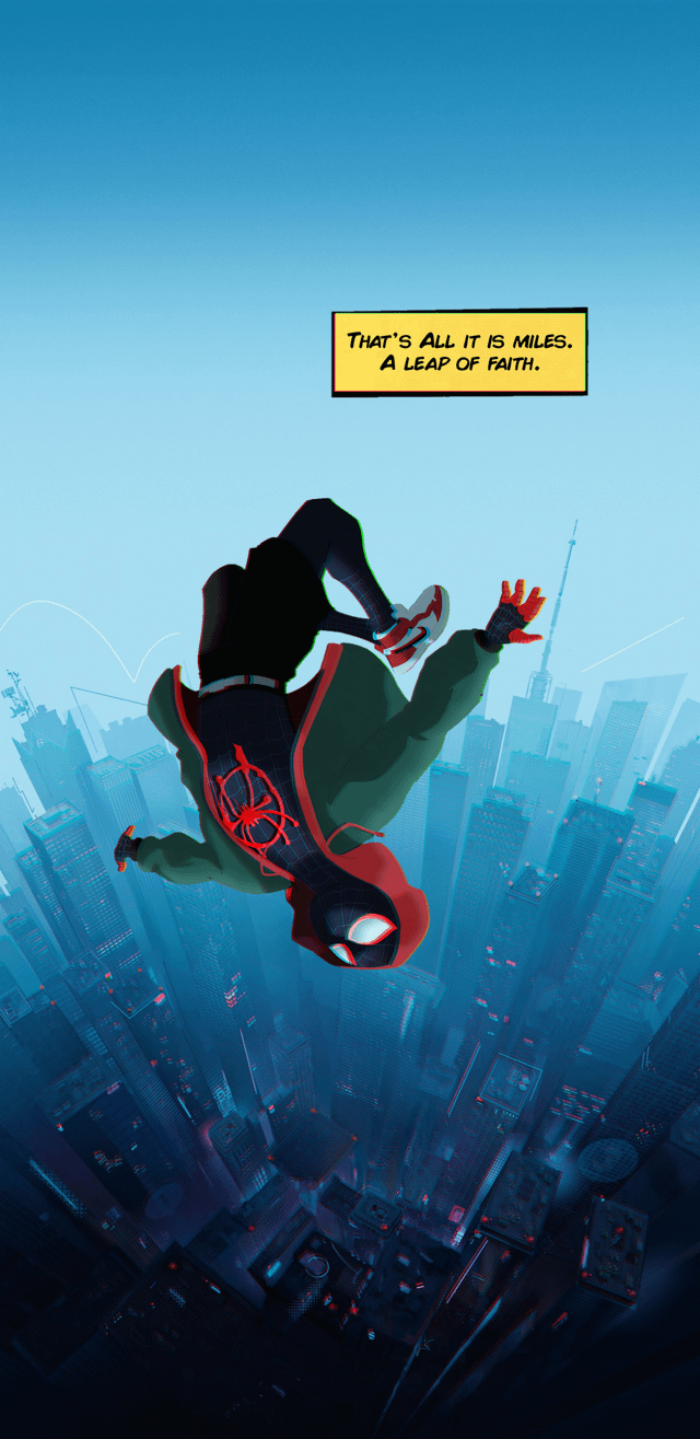 640x1315 Made A Spider Verse Wallpaper, Its Pretty Simple
