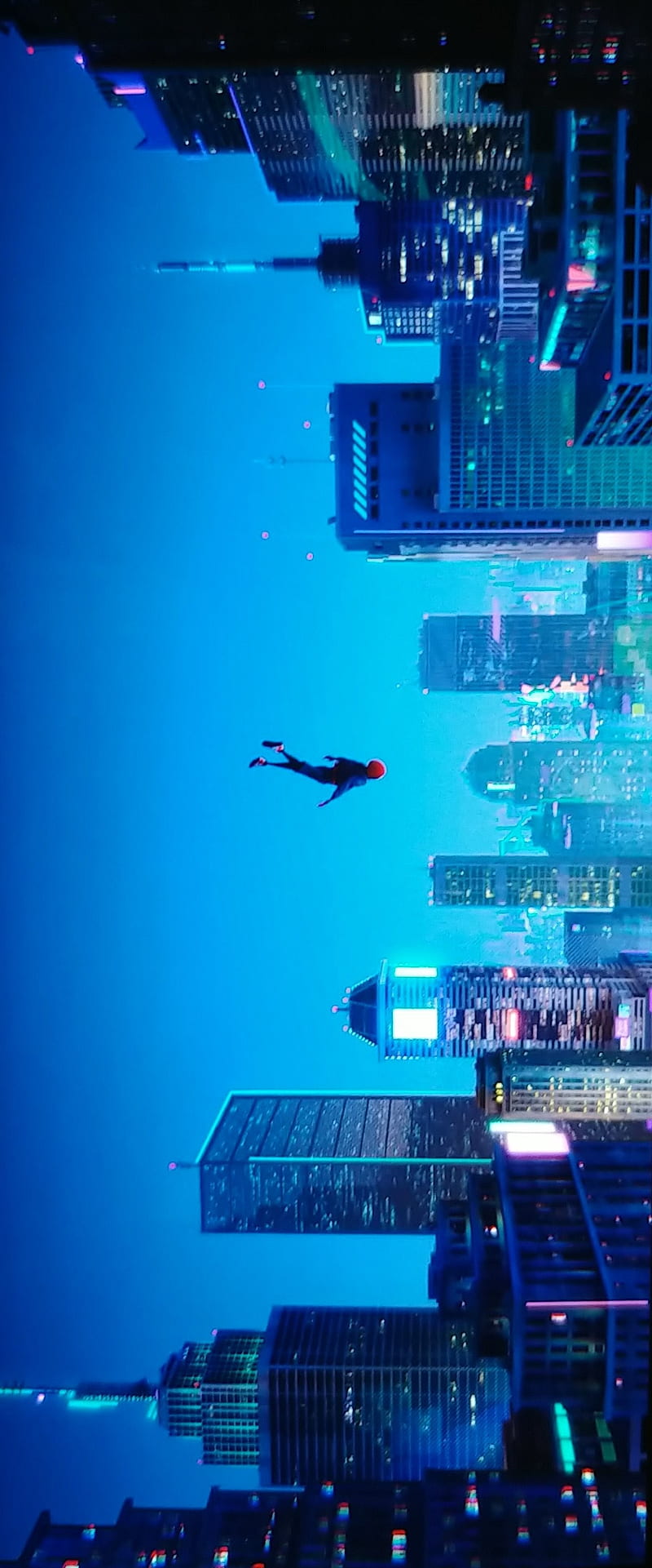 800x1921 Miles Morales, Animation, Leap Of Faith, Marvel, New York, Spider Verse, HD Phone Wallpaper