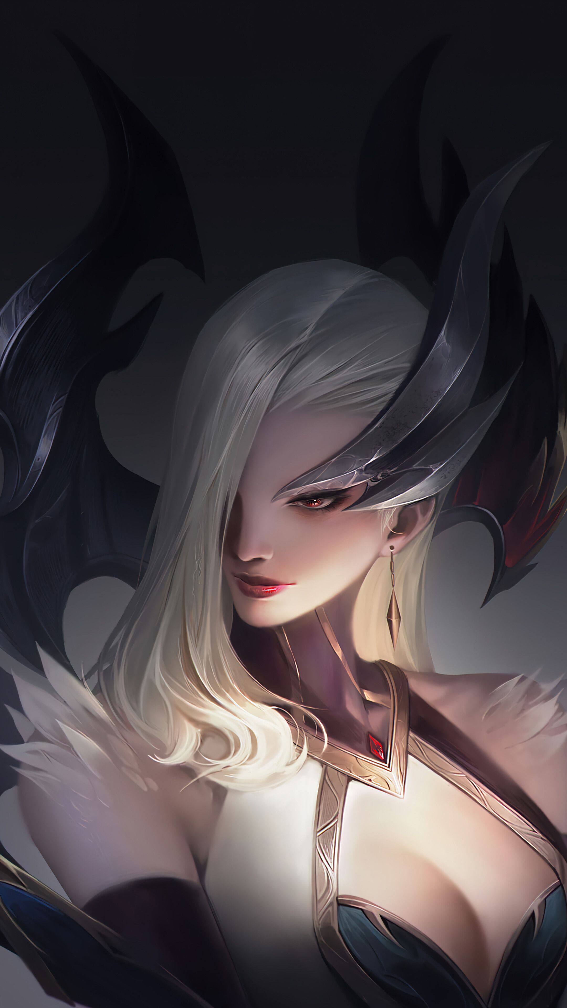 2160x3840 Coven Morgana LoL Art Wallpaper iPhone Phone 4K e