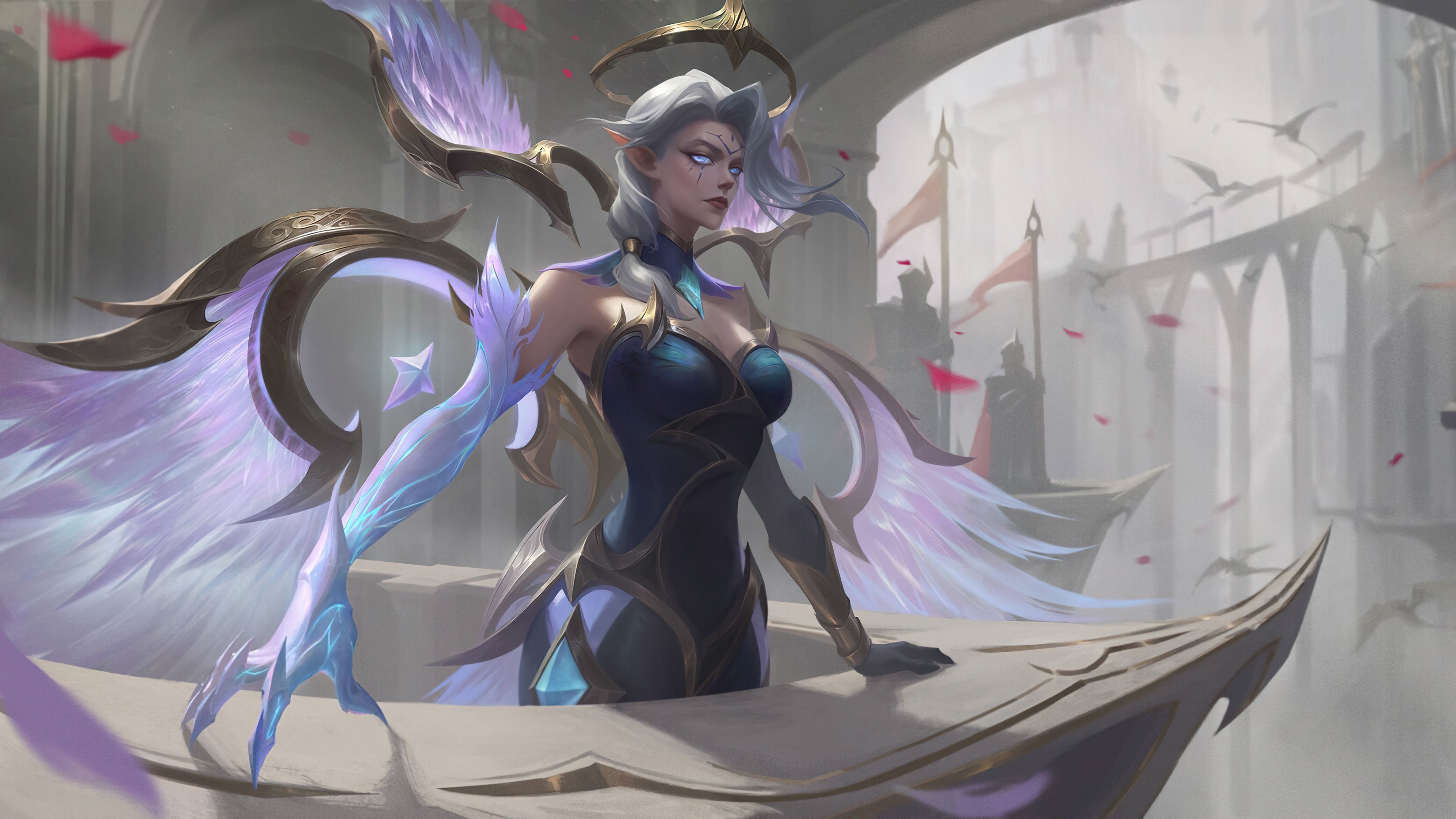 3840x2160 Dawnbringer Morgana, Morgana, Skin, Art, League of Legends, Lol, Dawnbringer (3840x2160) & Mobile Wallpaper