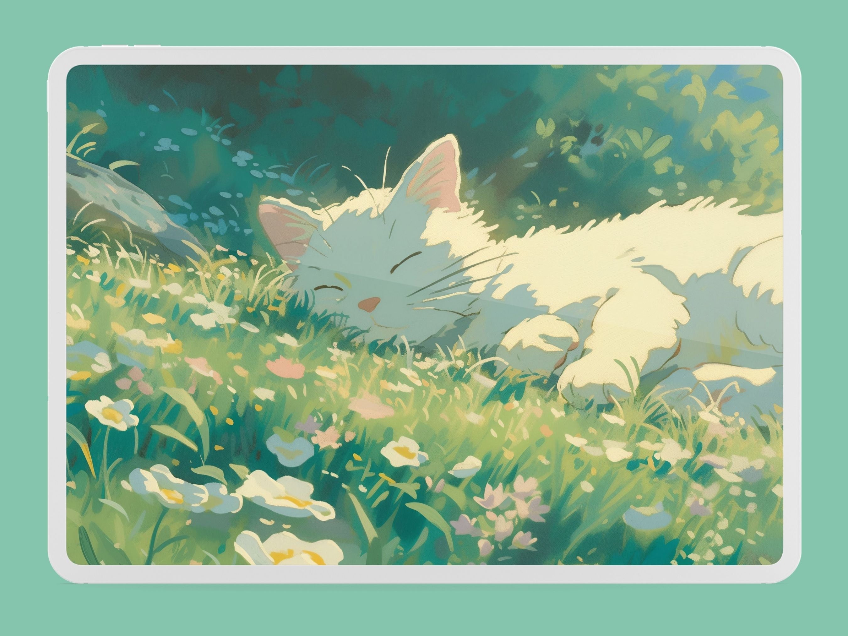 2700x2025 Studio Ghibli Inspired Wallpaper Cat Wallpaper Nature Wallpaper Anime Wallpaper 4k Wallpaper Aesthetic Desktop Wallpaper Cute Wallpaper