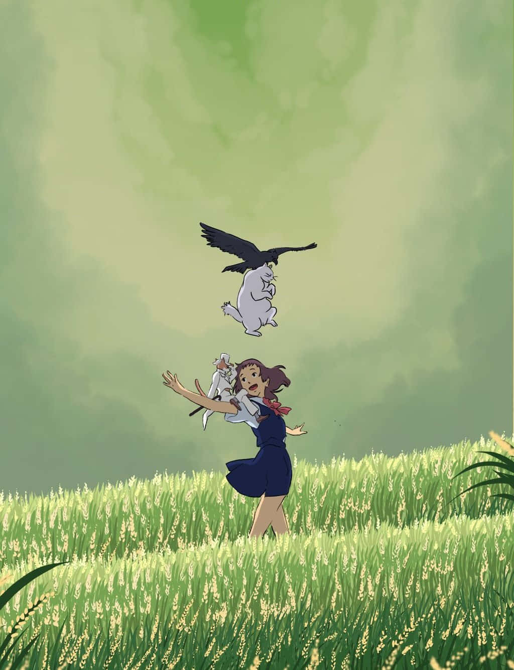 1024x1334 The Cat Returns Ghibli Wallpaper