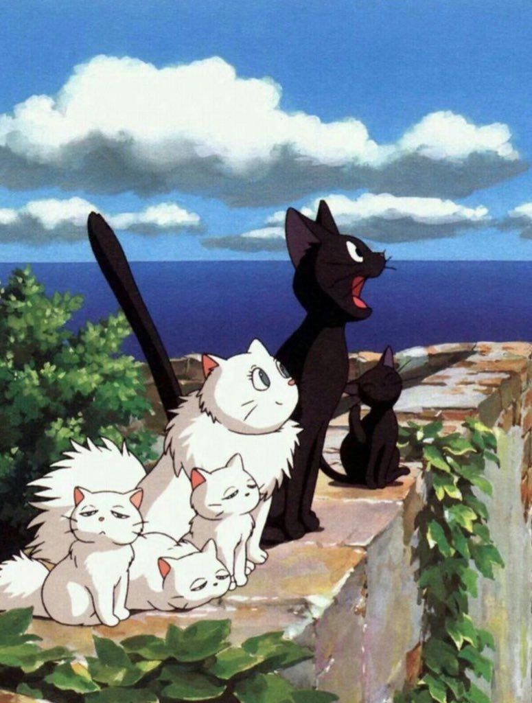 775x1024 Anime Visuals on X: cats of studio ghibli / X