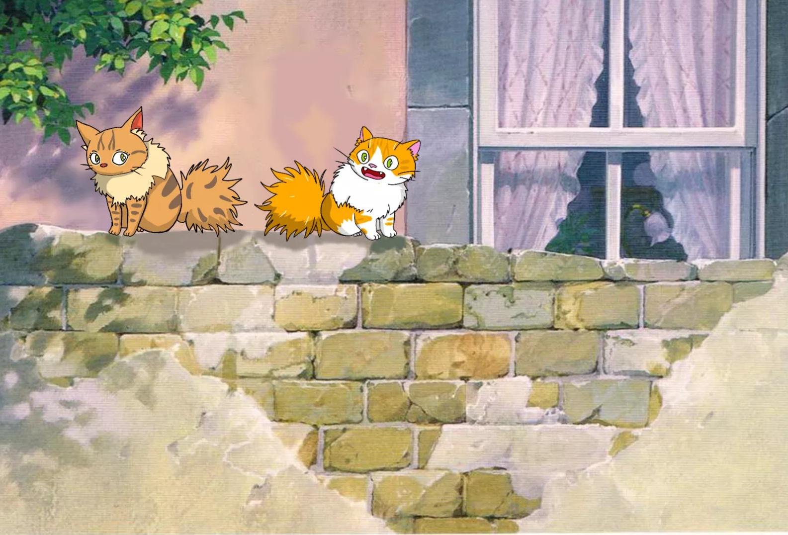 1585x1076 I Ghibli Fied Our Cats :)