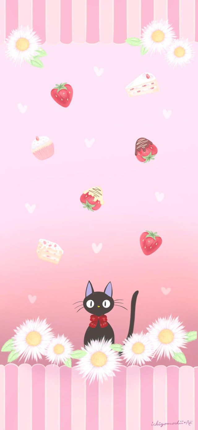 640x1385 I drew a Jiji wallpaper :)